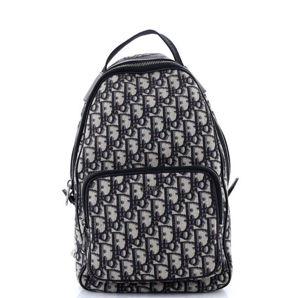 Dior Zip Handbag Blue Travel Bag