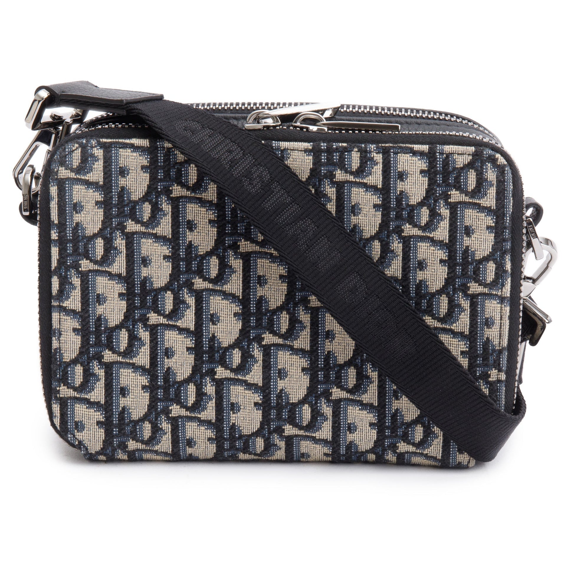 Dior Christion Oblique Jacquard Zipped Pouch Handbag Travel Bag