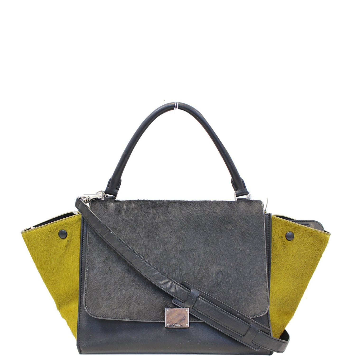 Gray Pony Hair Trapeze Bag Sale Small Travel Bag
