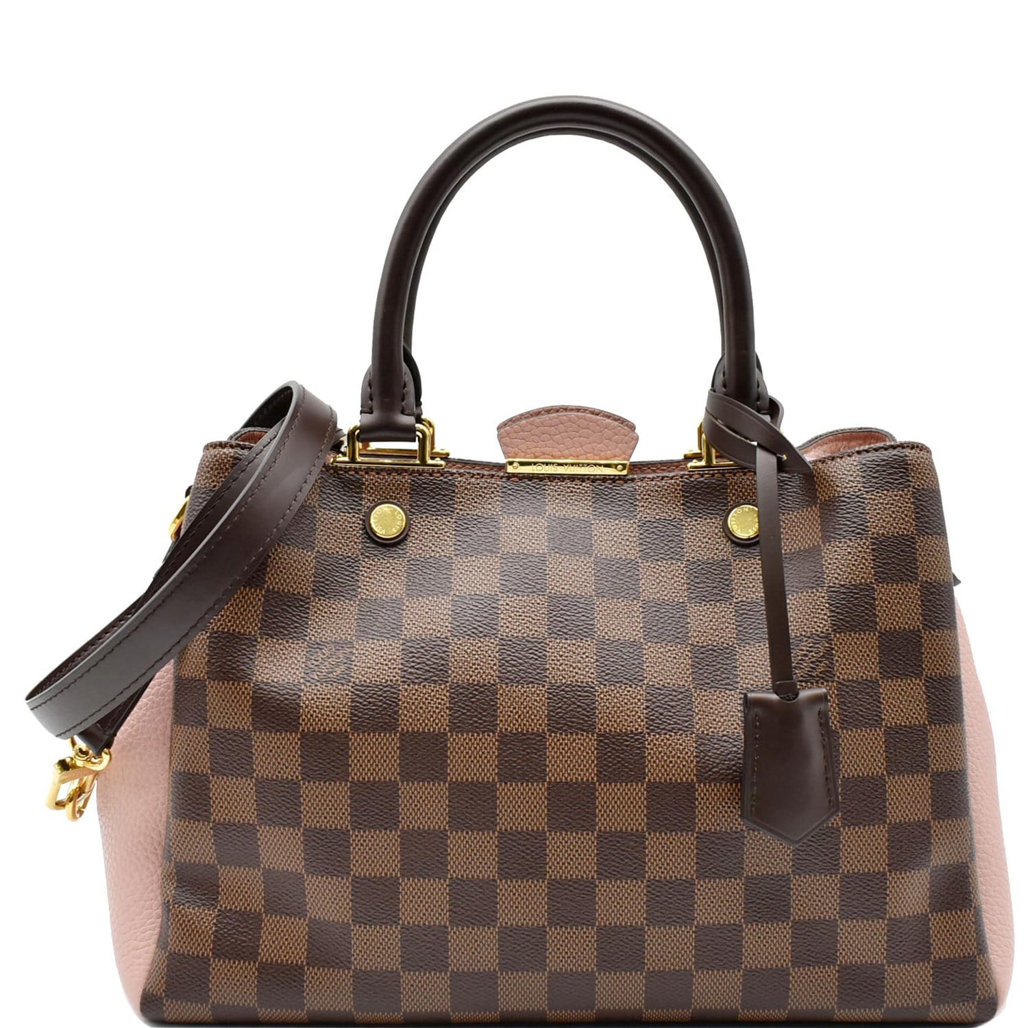 Louis Brittany Damier Ebene Shoulder Bag Brown