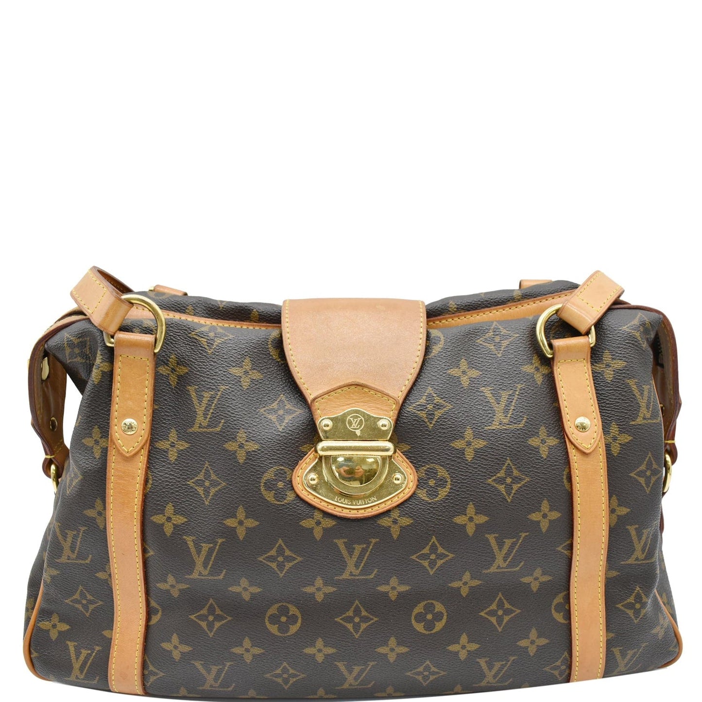 Louis Stresa Pm Shoulder Bag Canvas Monogram