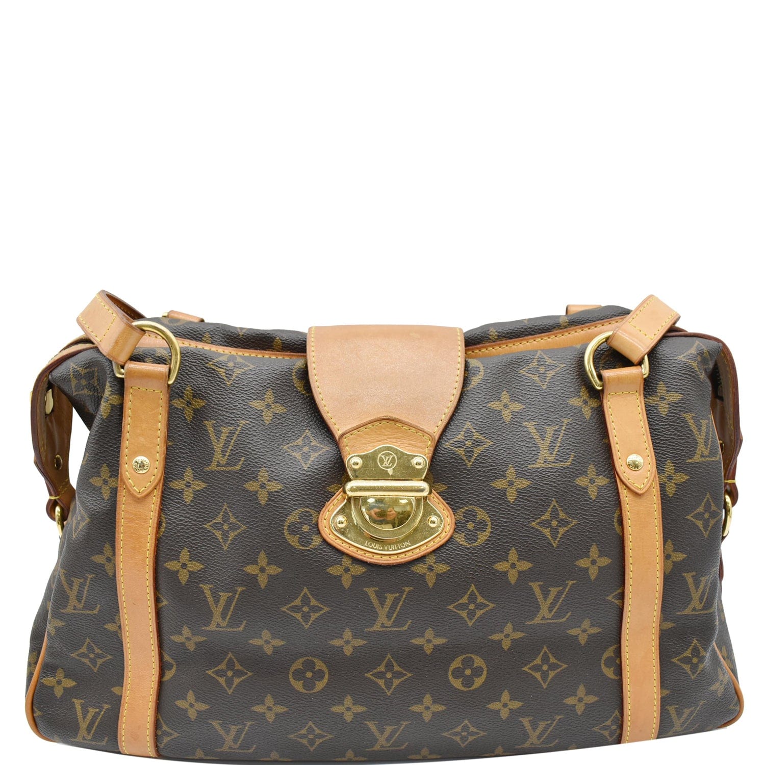 Louis Stresa Pm Shoulder Bag Canvas Monogram