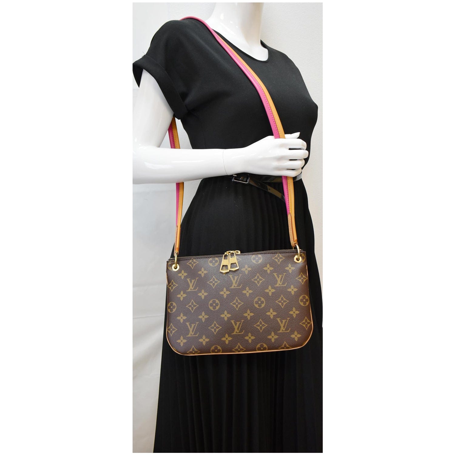 Louis Lorette Shoulder Bag Canvas Monogram