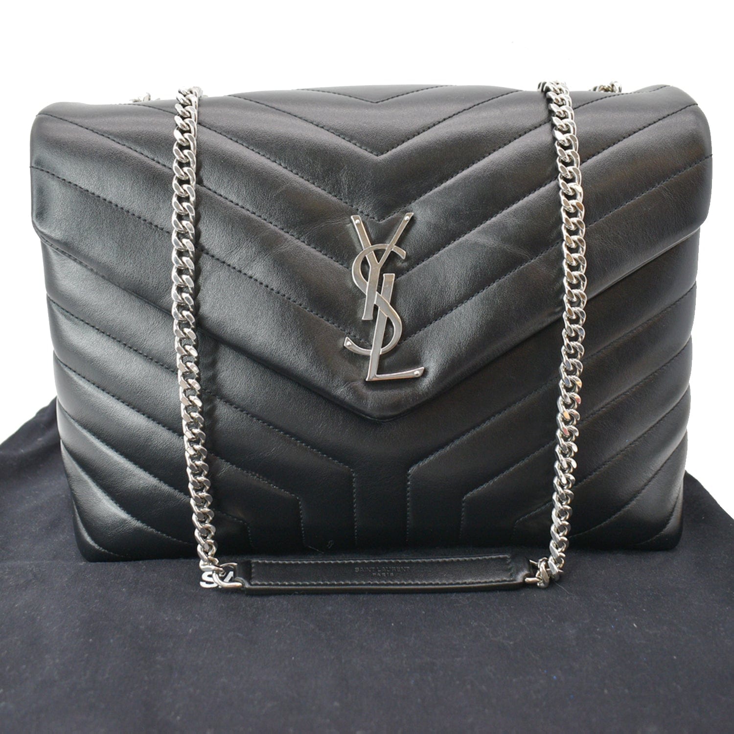 YSL Saint Laurent Saint Medium Loulou Chain Shoulder Bag Leather Matelasse Medium 1