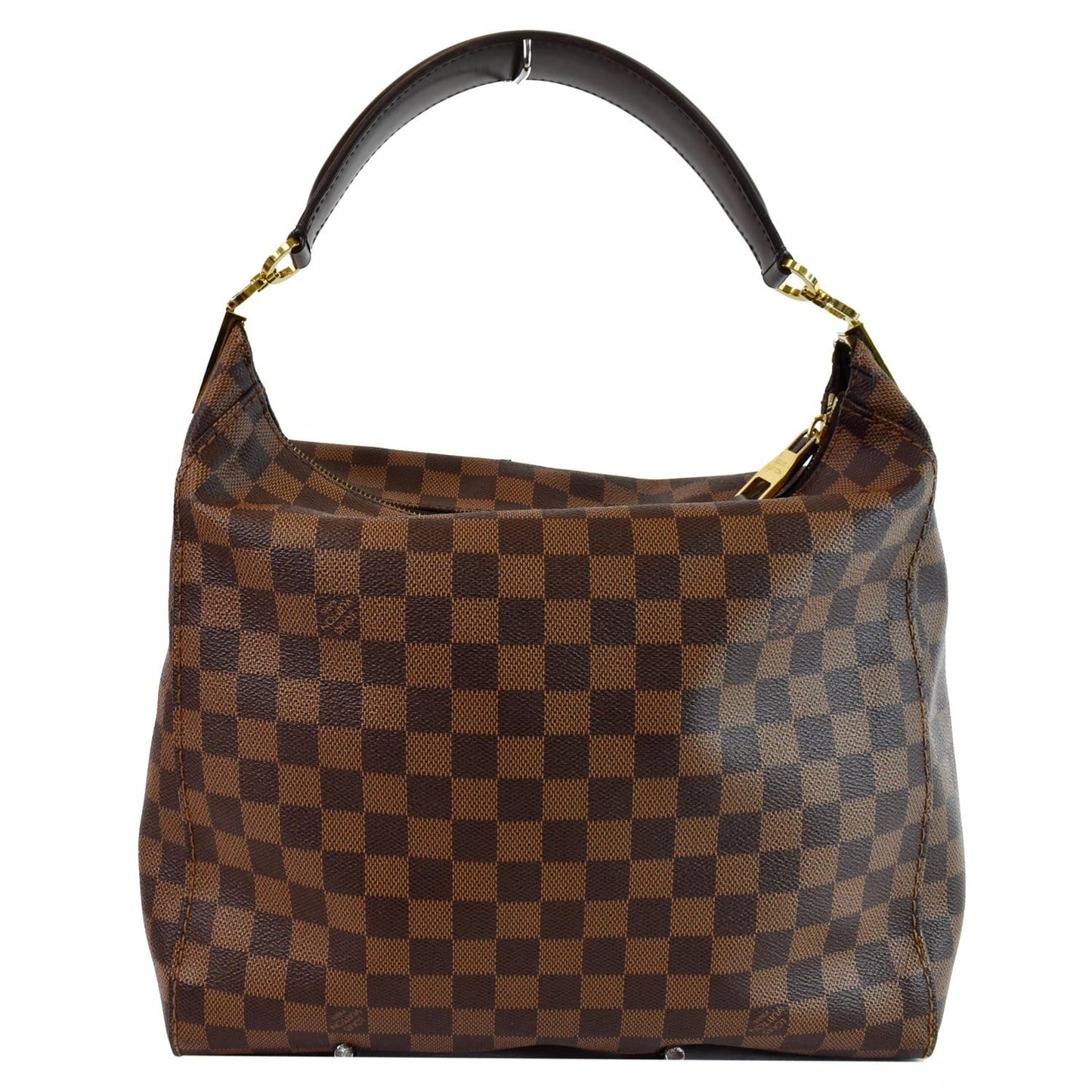 Louis Portobello Pm Damier Ebene Shoulder Bag Brown