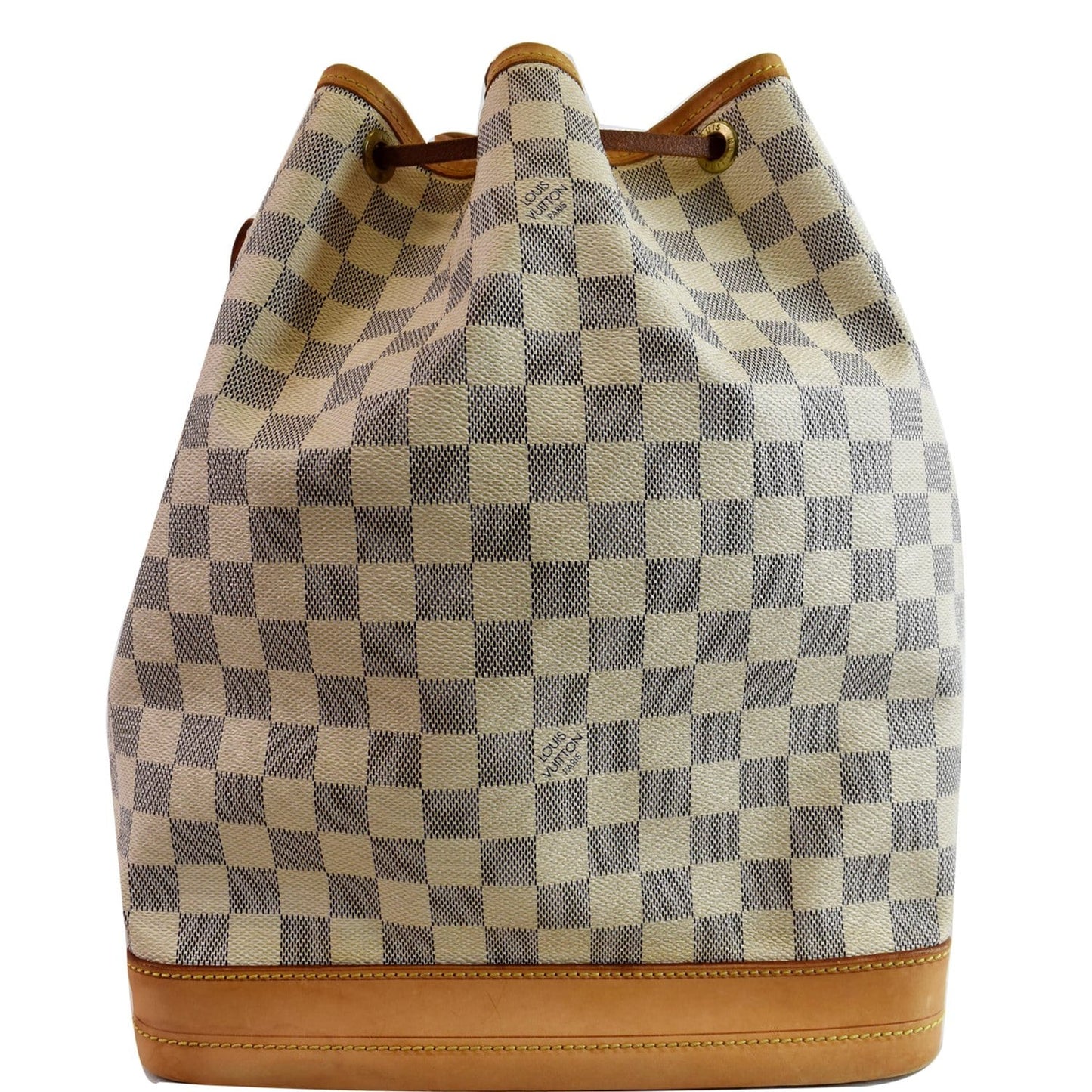 Louis Noe Damier Azur Shoulder Bag Brown Large