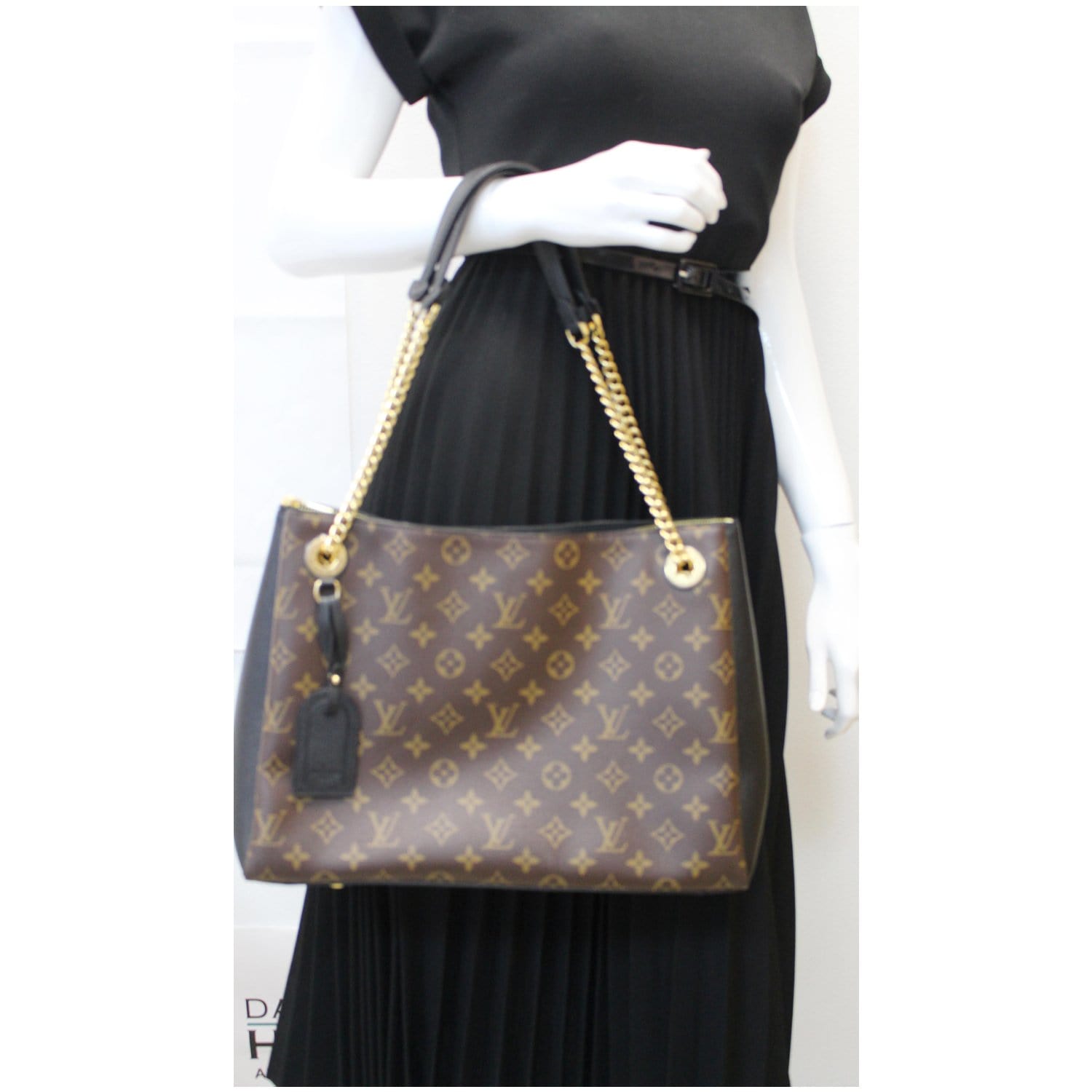 Louis Surene Mm Shoulder Bag Canvas Monogram Brown 1