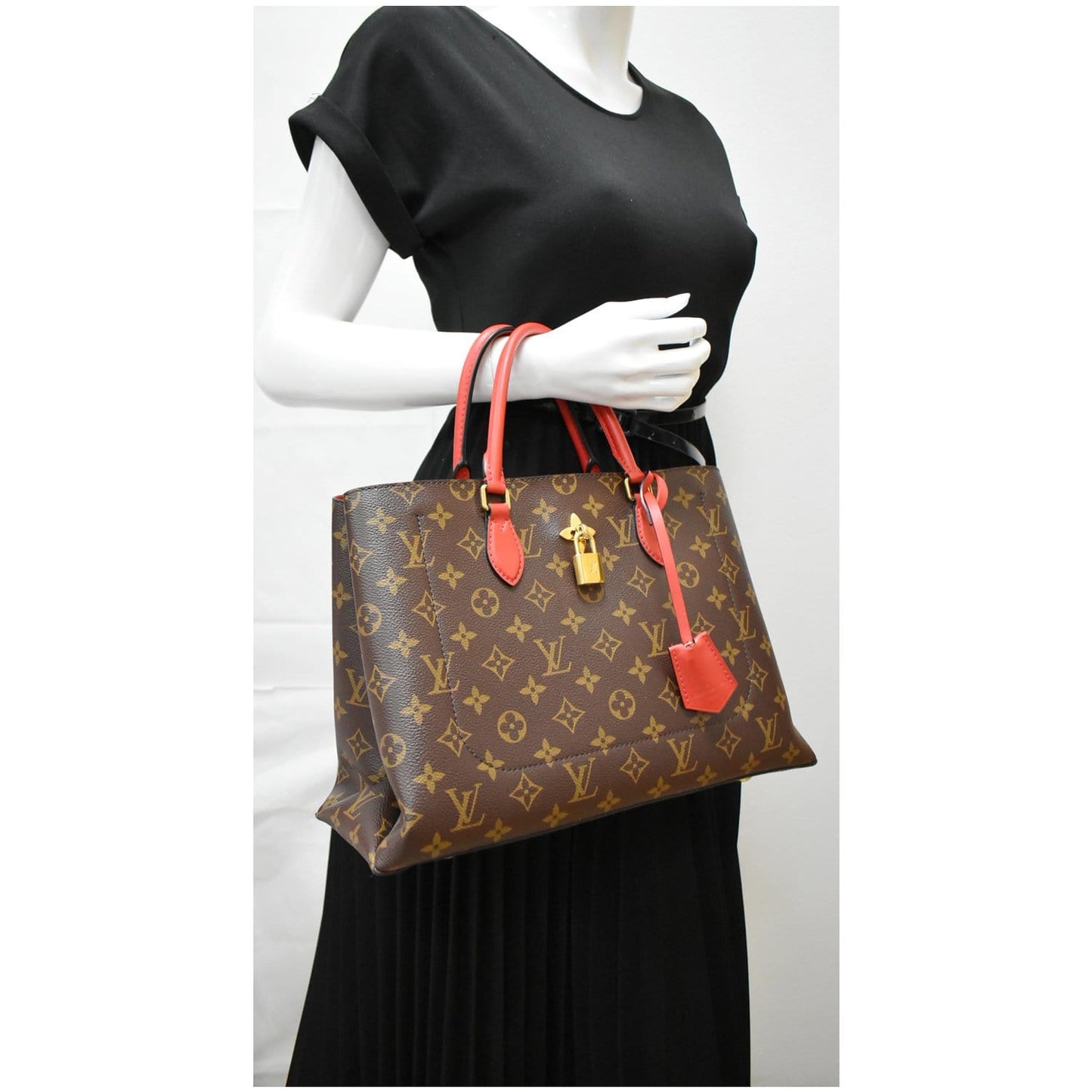 Louis Flower Tote Bag Canvas Monogram