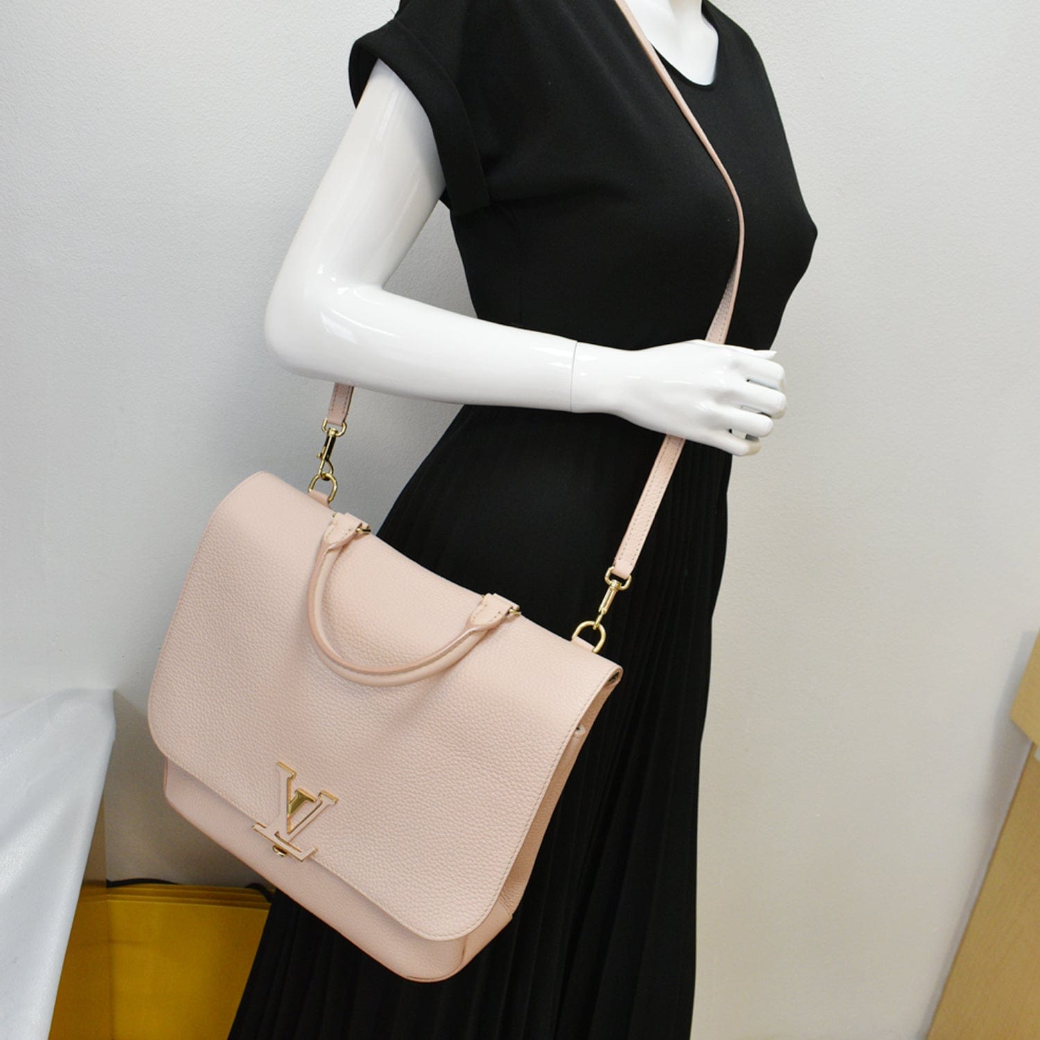 Louis Volta Taurillon Shoulder Bag Petale Leather