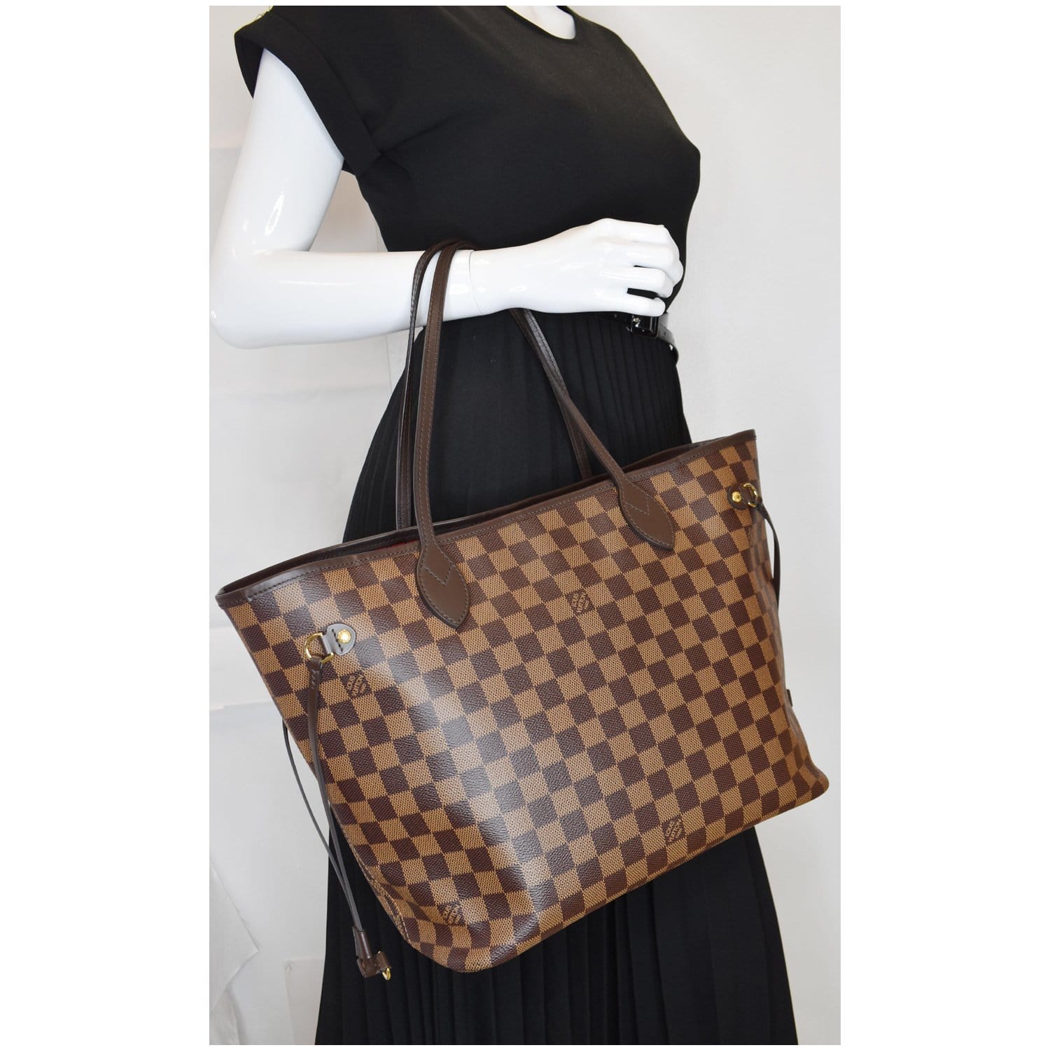 Louis Neverfull Mm Damier Ebene Tote Shoulder Brown Shoulder Bag Bag Brown