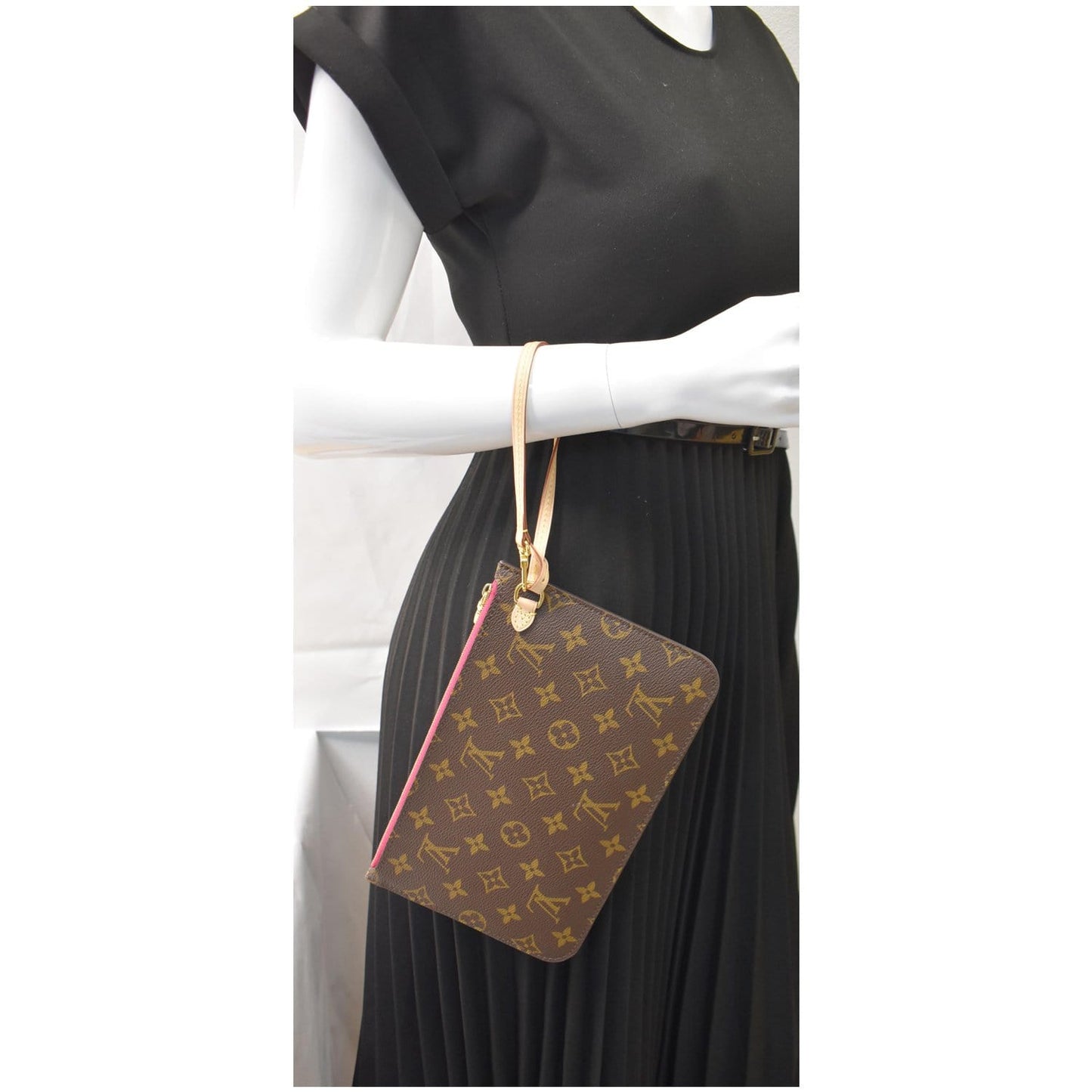 Louis Pochette Wristlet Pouch Neverfull Gm Clutch Canvas Monogram Clutch Bag
