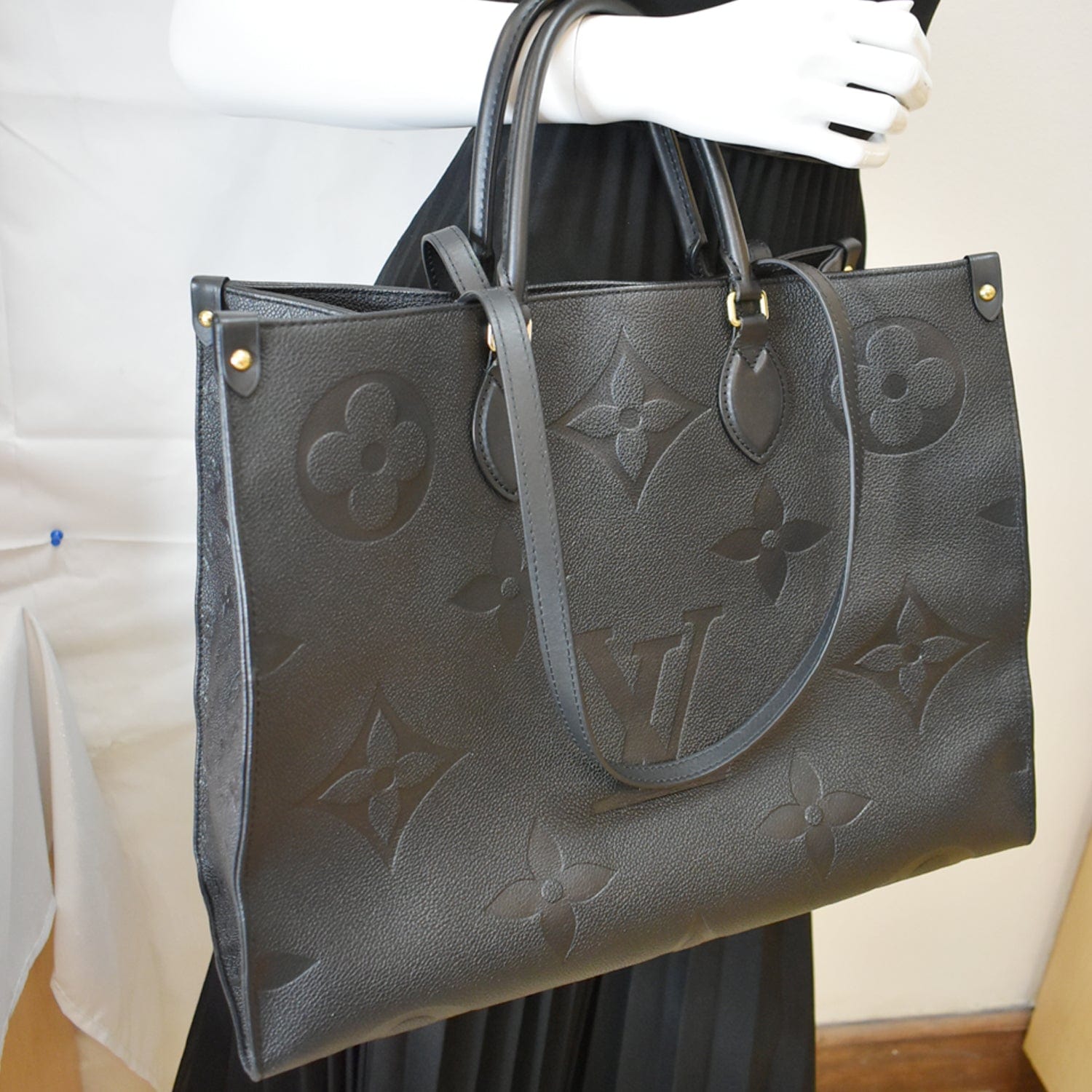 Louis Onthego Gm Empreinte Tote Bag Leather Monogram