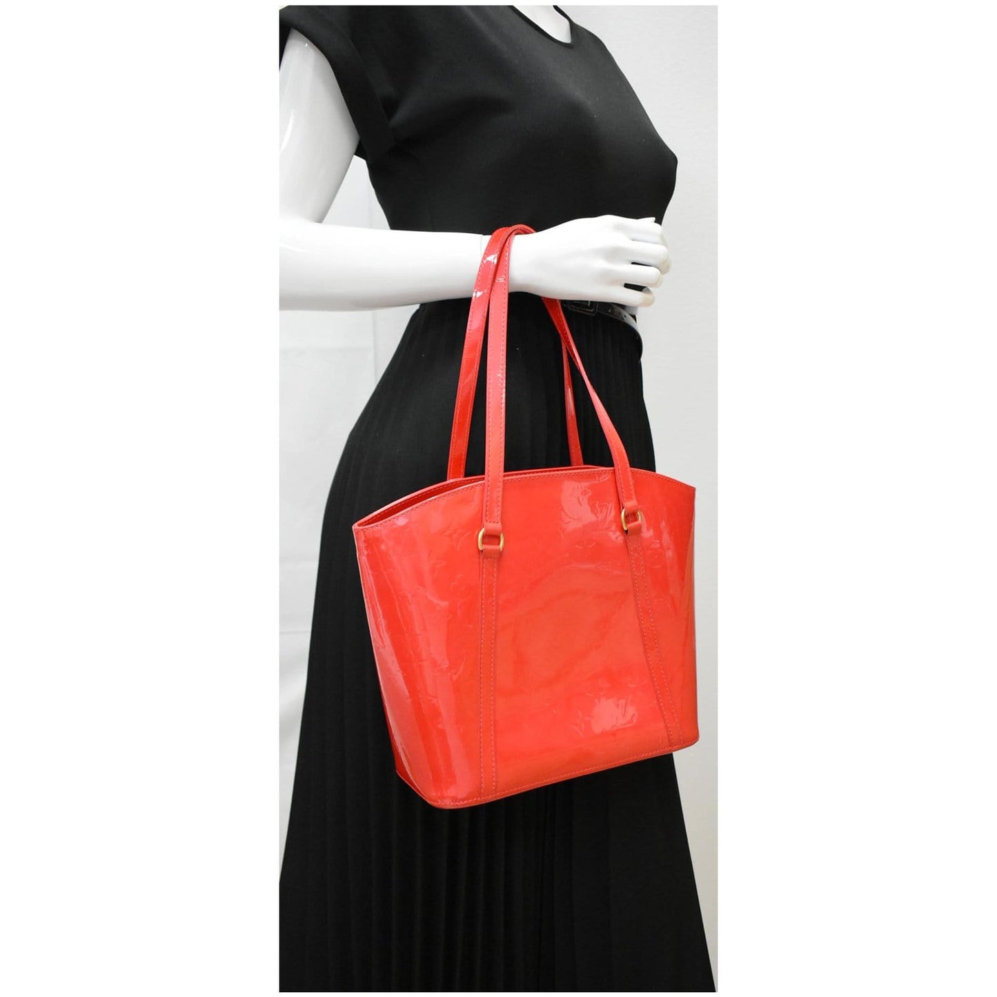 Louis Avalon Mm Vernis Shoulder Tote Bag Monogram Shoulder Bag