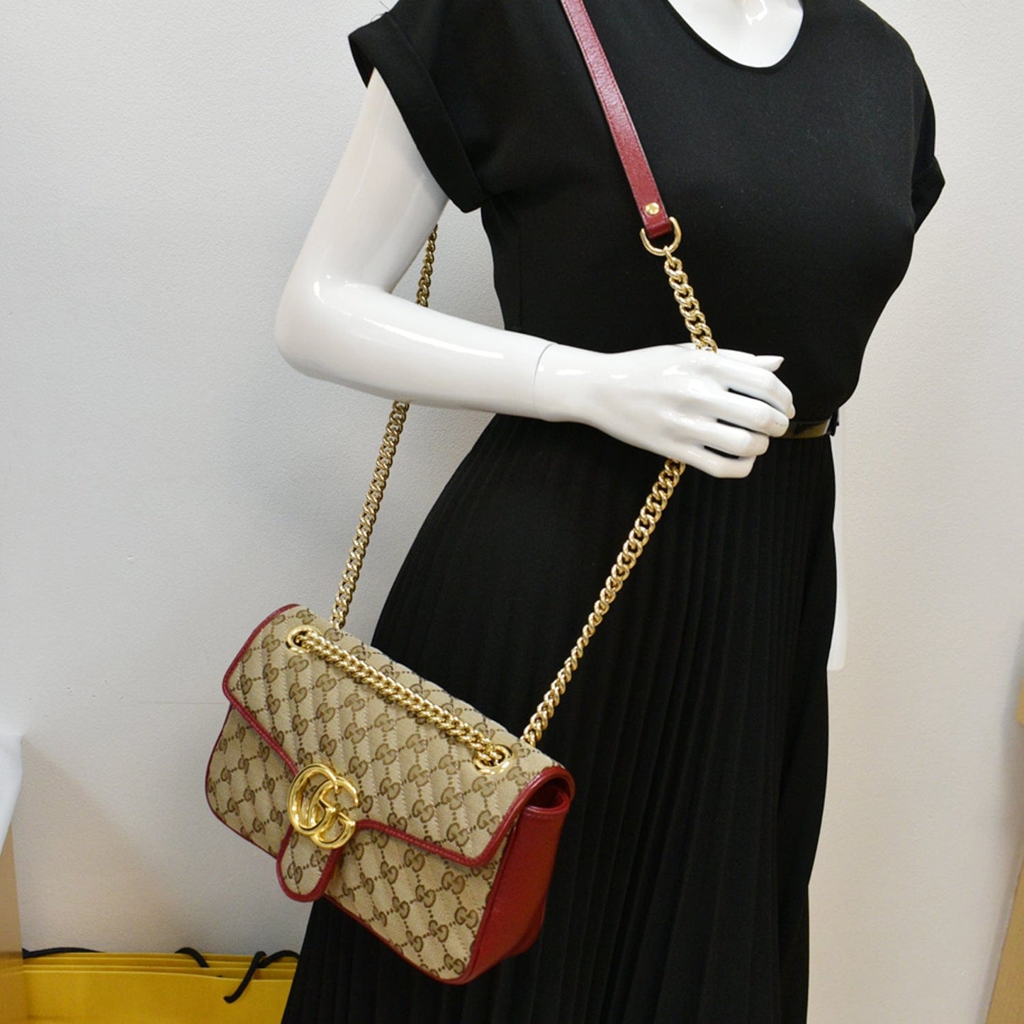 Gucci Marmont Small Shoulder Bag Canvas Matelasse