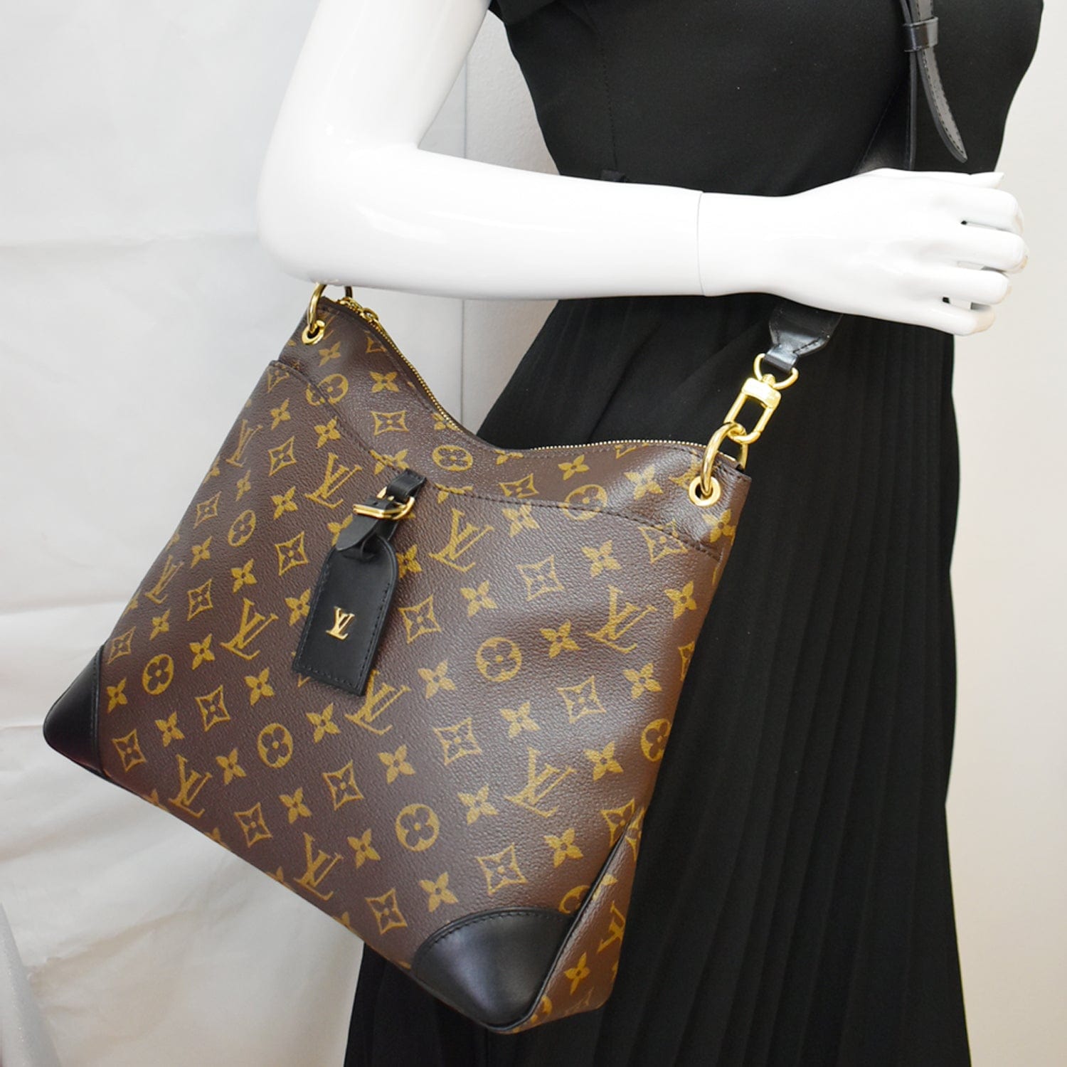 Louis Odeon Nm Mm Shoulder Bag Canvas Monogram