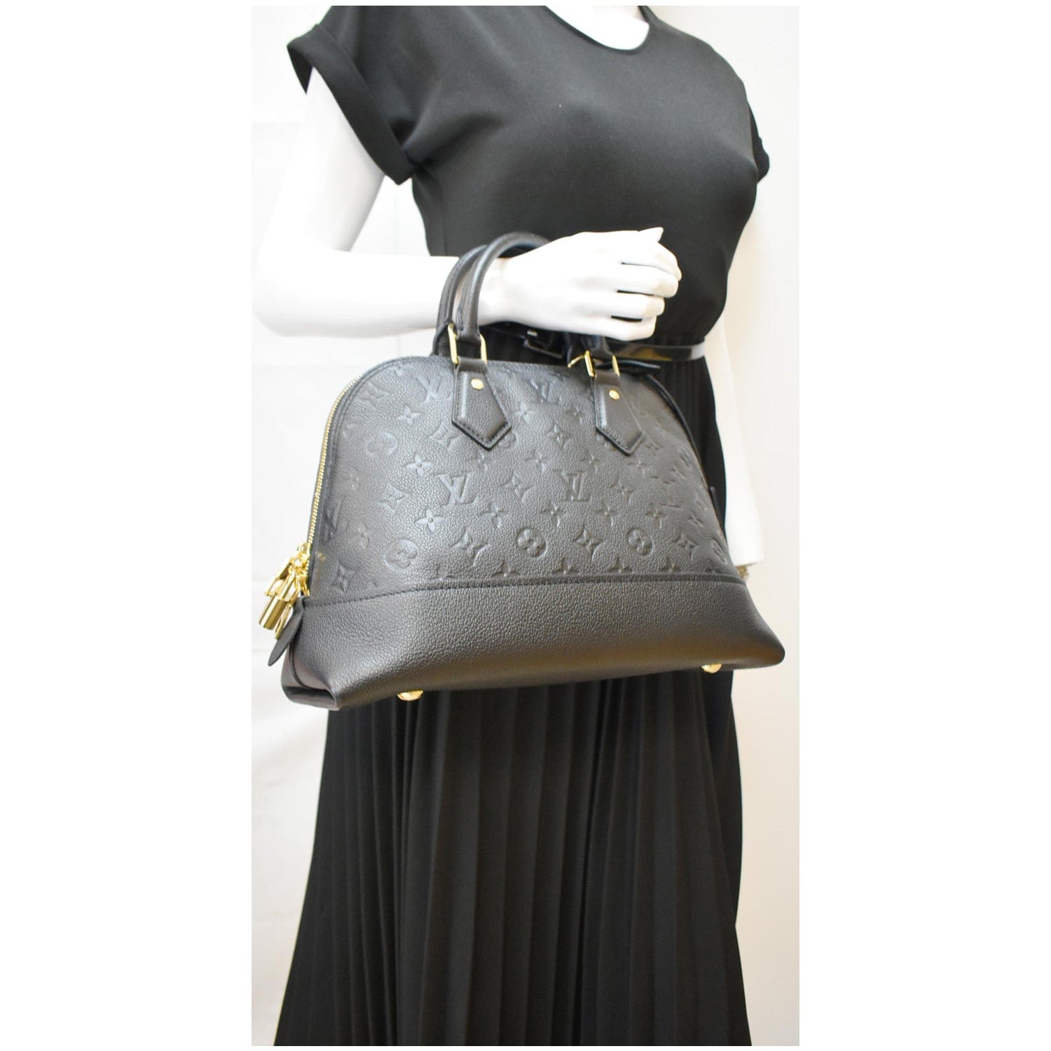 Louis Neo Alma Pm Empreinte Shoulder Bag Monogram Black