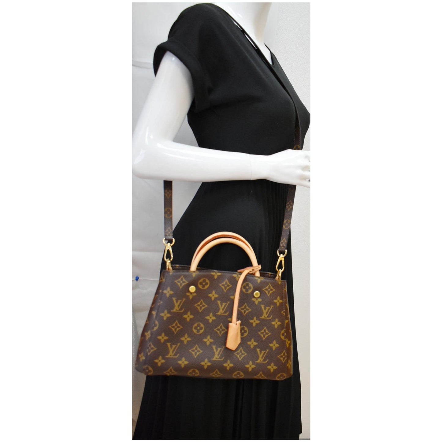 Louis Montaigne Bb Satchel Bag Canvas Monogram Travel Bag