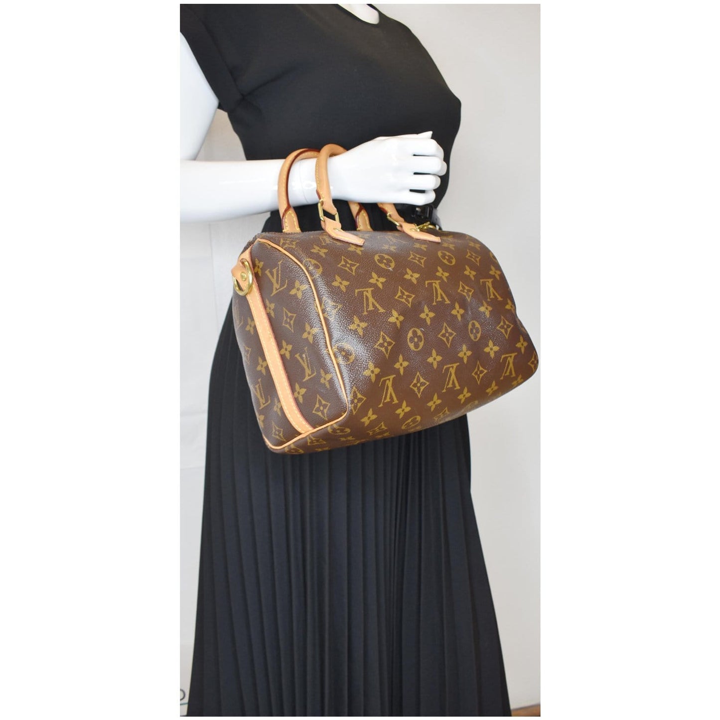 Louis Speedy Bandouliere Shoulder Bag Canvas Monogram