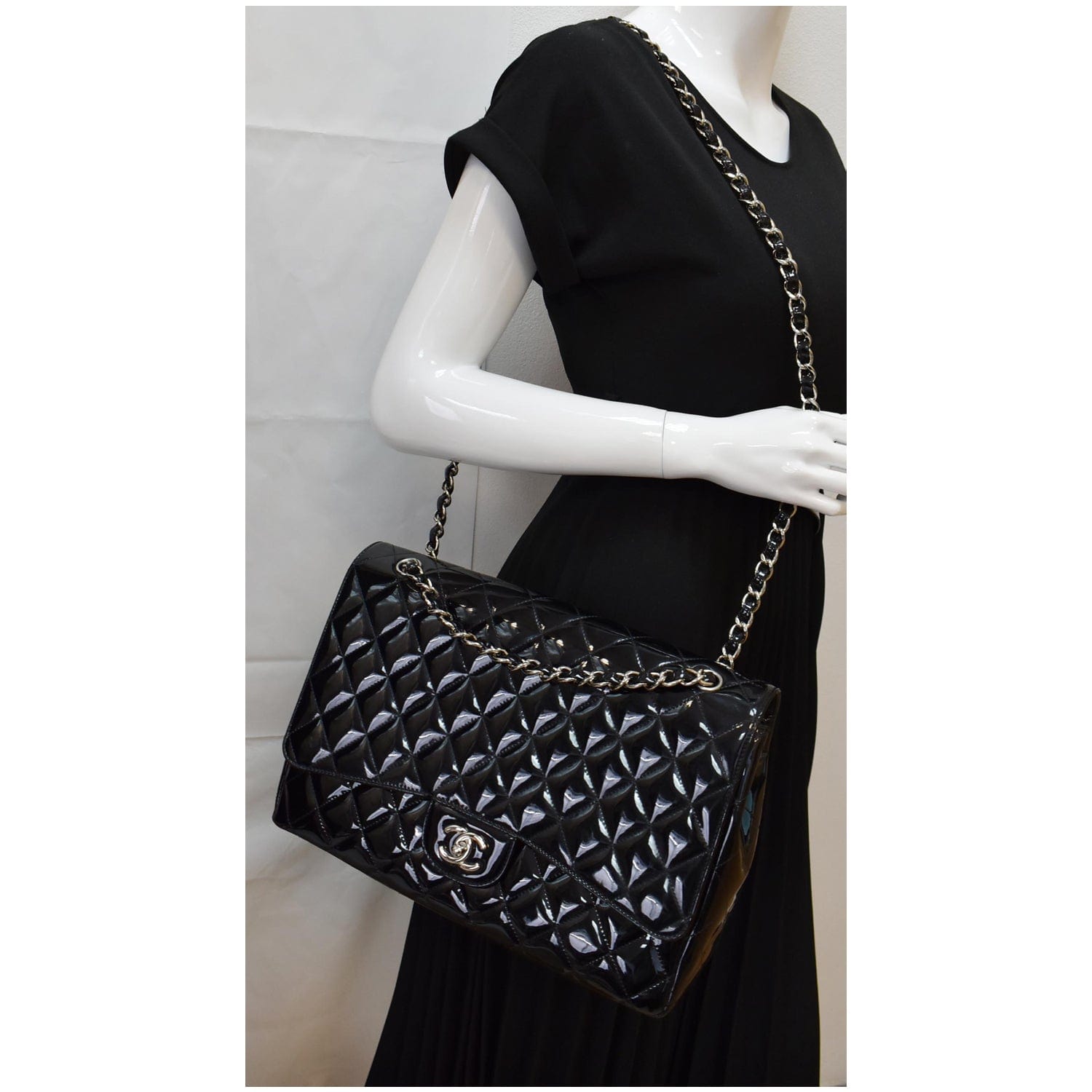 Chanel Classic Maxi Single Flap New Rep Shoulder Leather Quilted Shoulder Bag