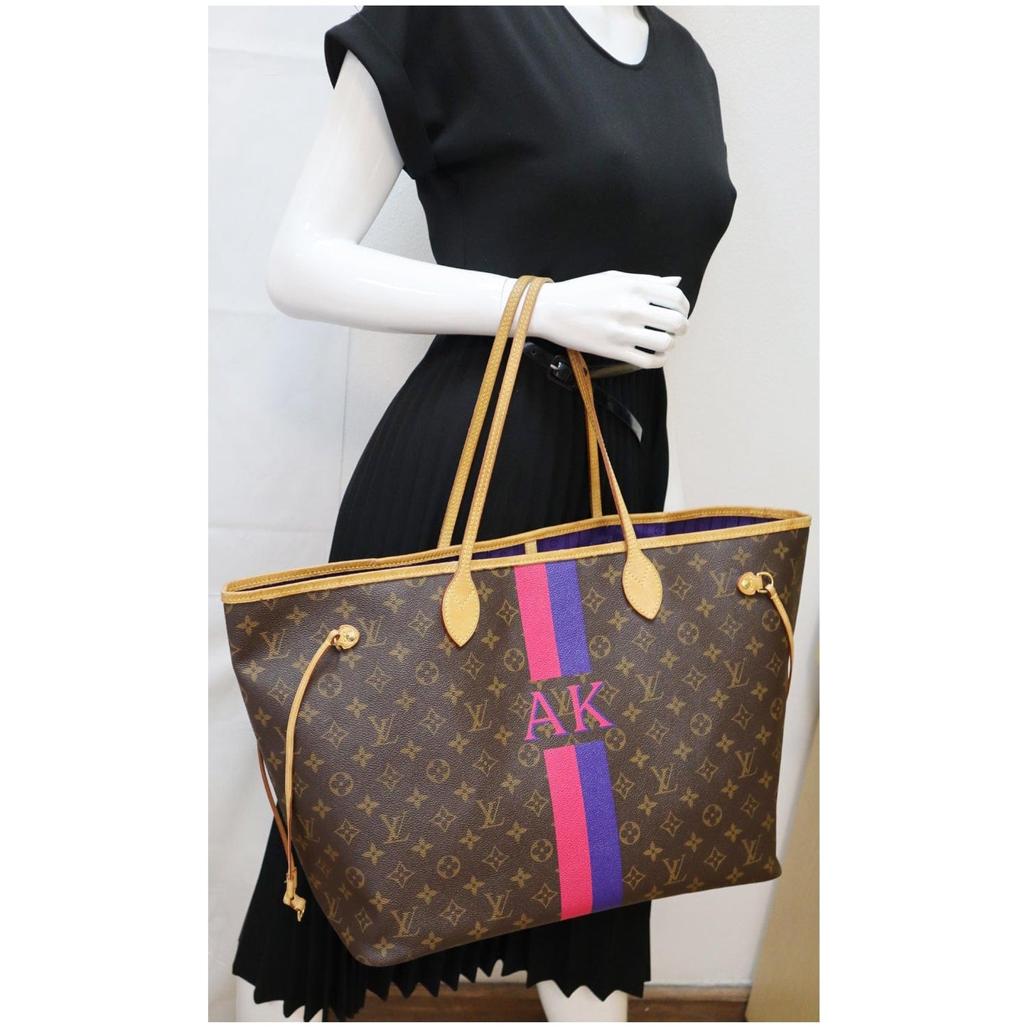 LV Louis Neverfull Gm My Heritage Tote Canvas Monogram Tote Bag