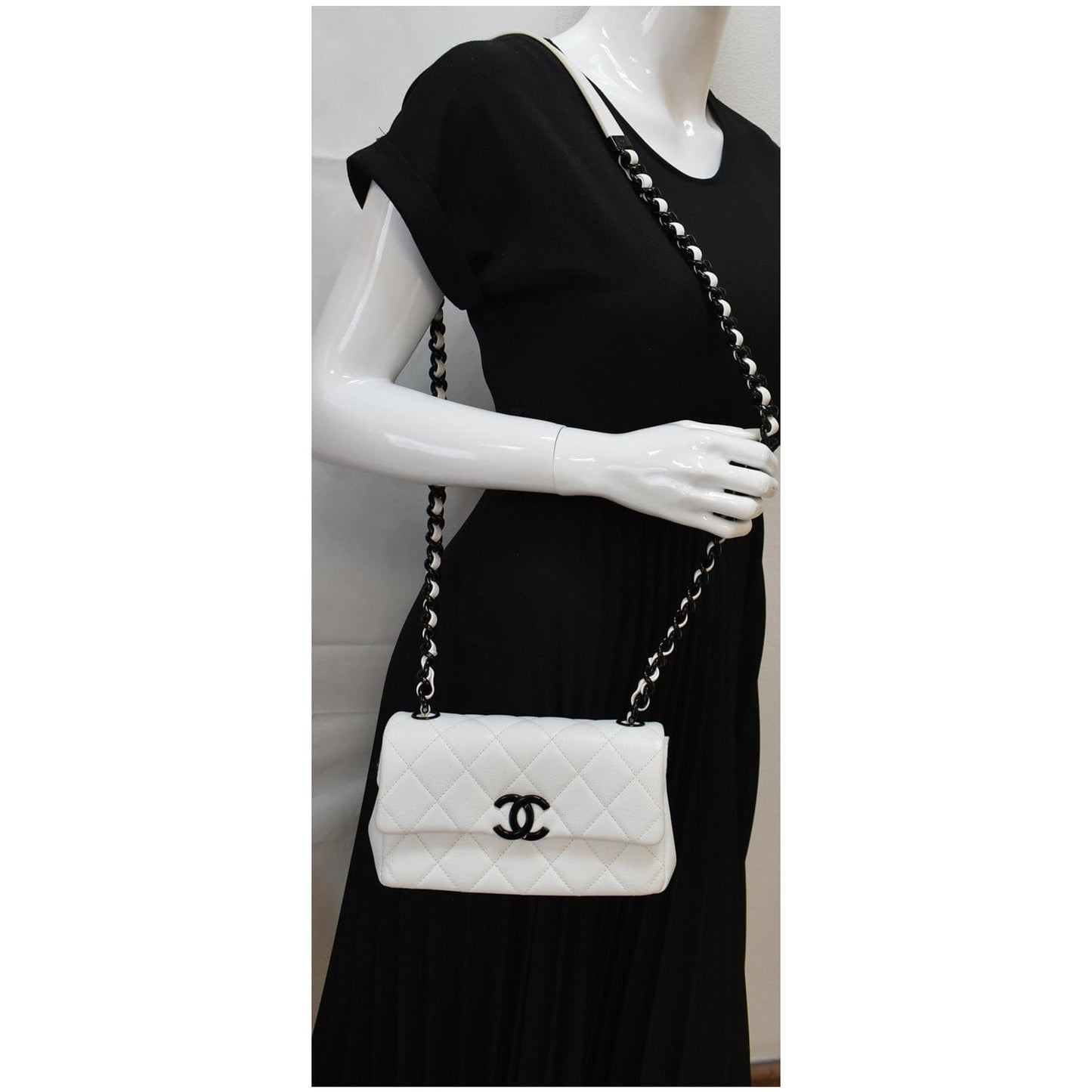 Chanel My Everything Small Caviar Flap Shoulder Bag Leather Quilted