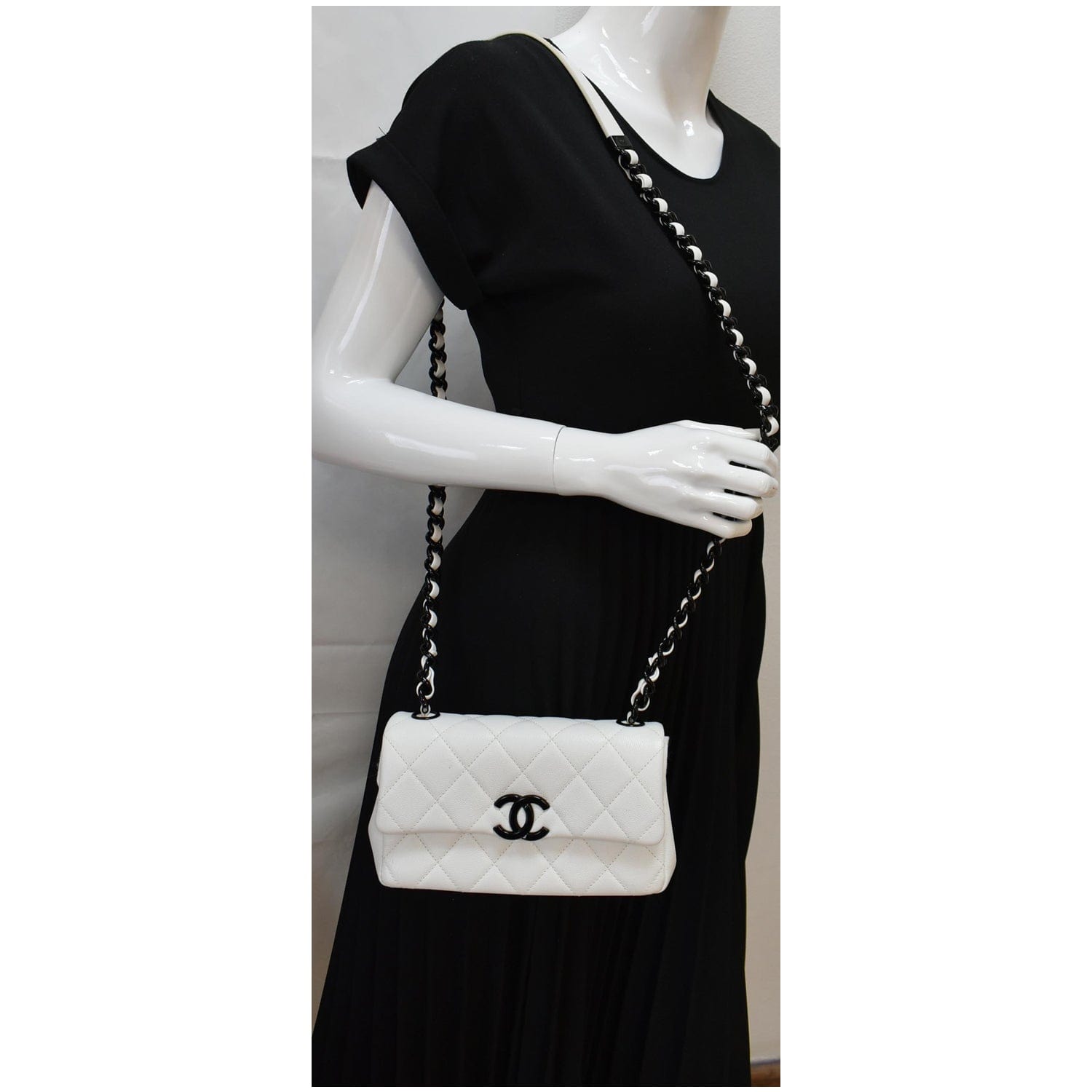 Chanel My Everything Small Caviar Flap Shoulder Bag Leather Quilted
