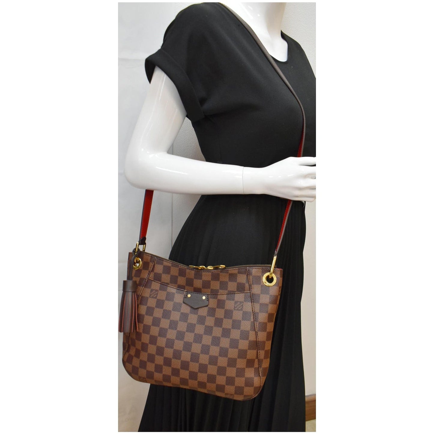 Louis South Bank Besace Damier Ebene Crossbody Brown Crossbody Bag