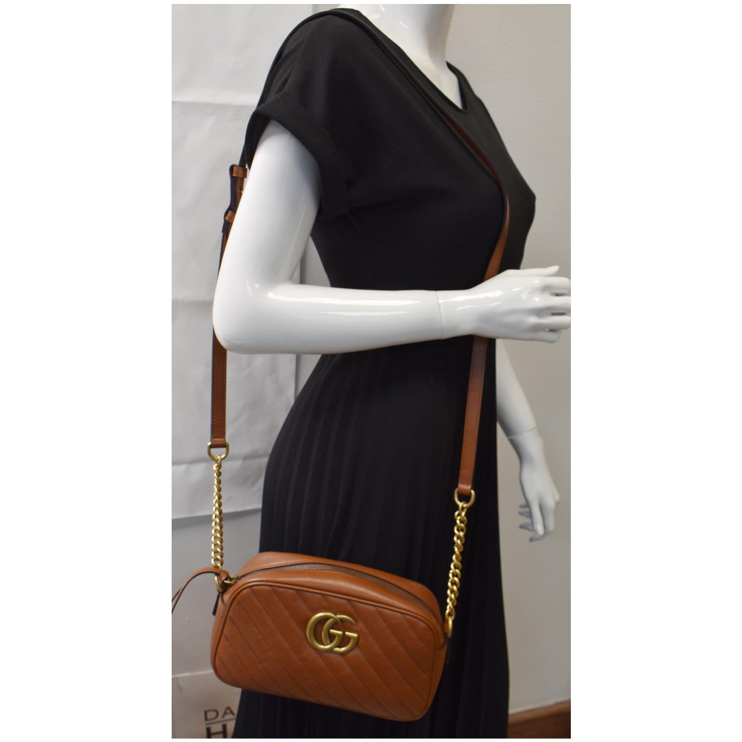 Gucci Marmont Small Shoulder Bag Leather Matelasse