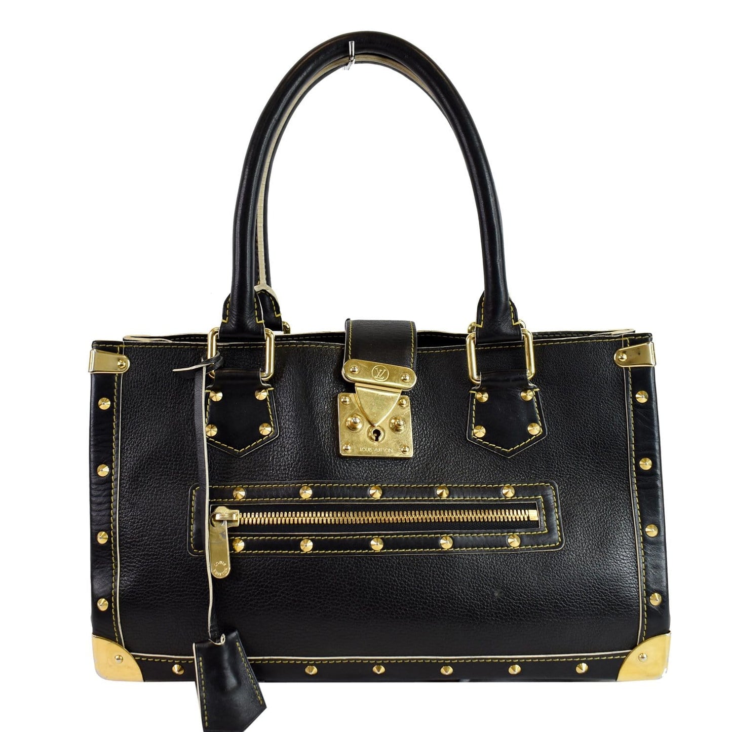 Louis Suhali Le Fabuleux Satchel Bag Leather Black Travel Bag
