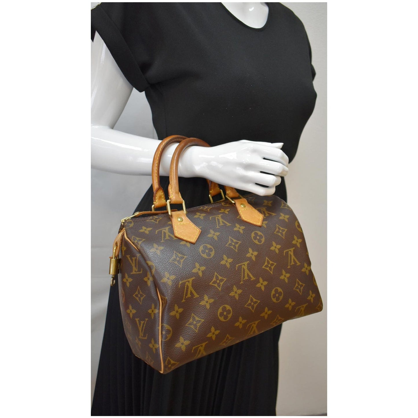 Louis Speedy Satchel Bag Off Canvas Monogram Travel Bag