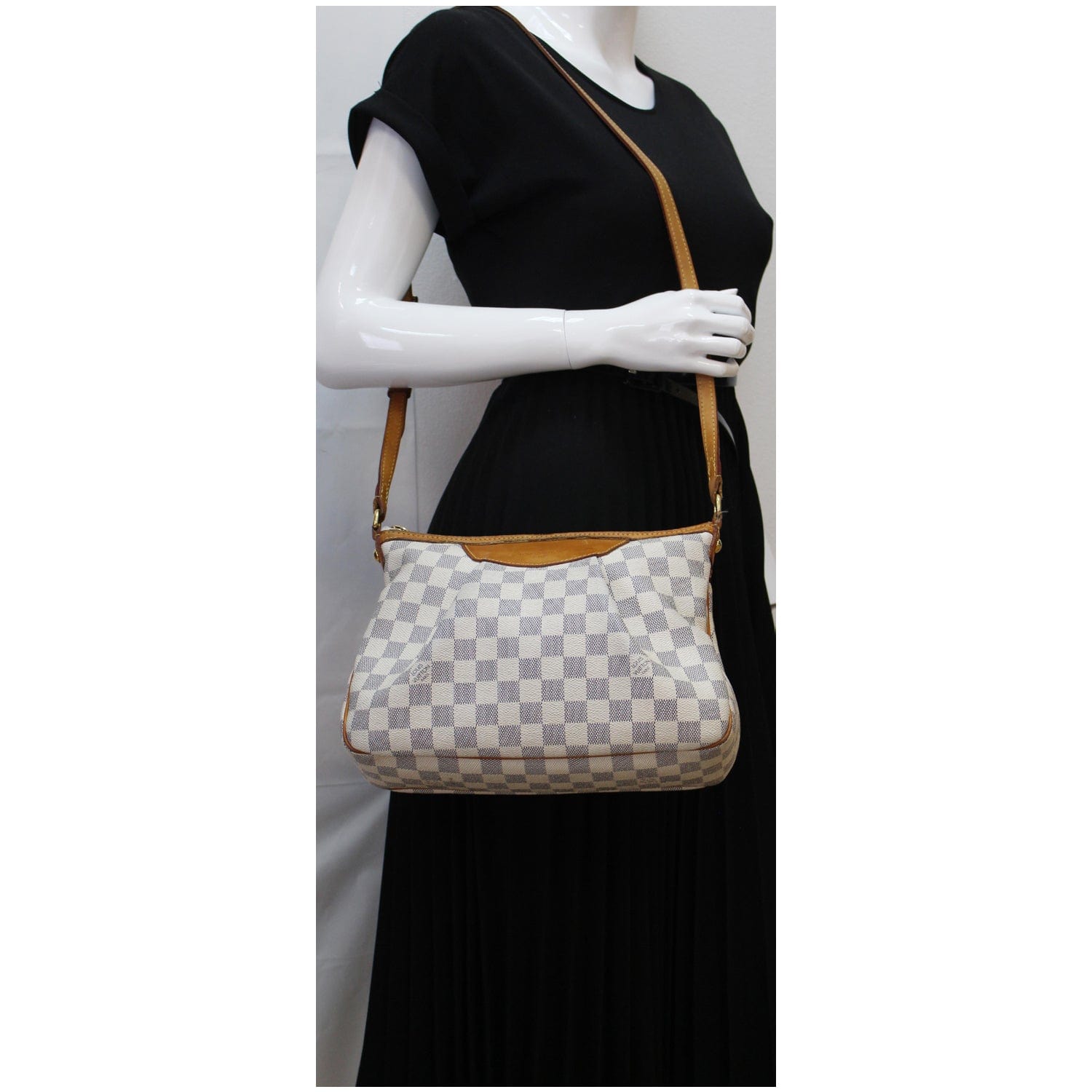 Louis Damier Azur Siracusa Pm Shoulder Bag