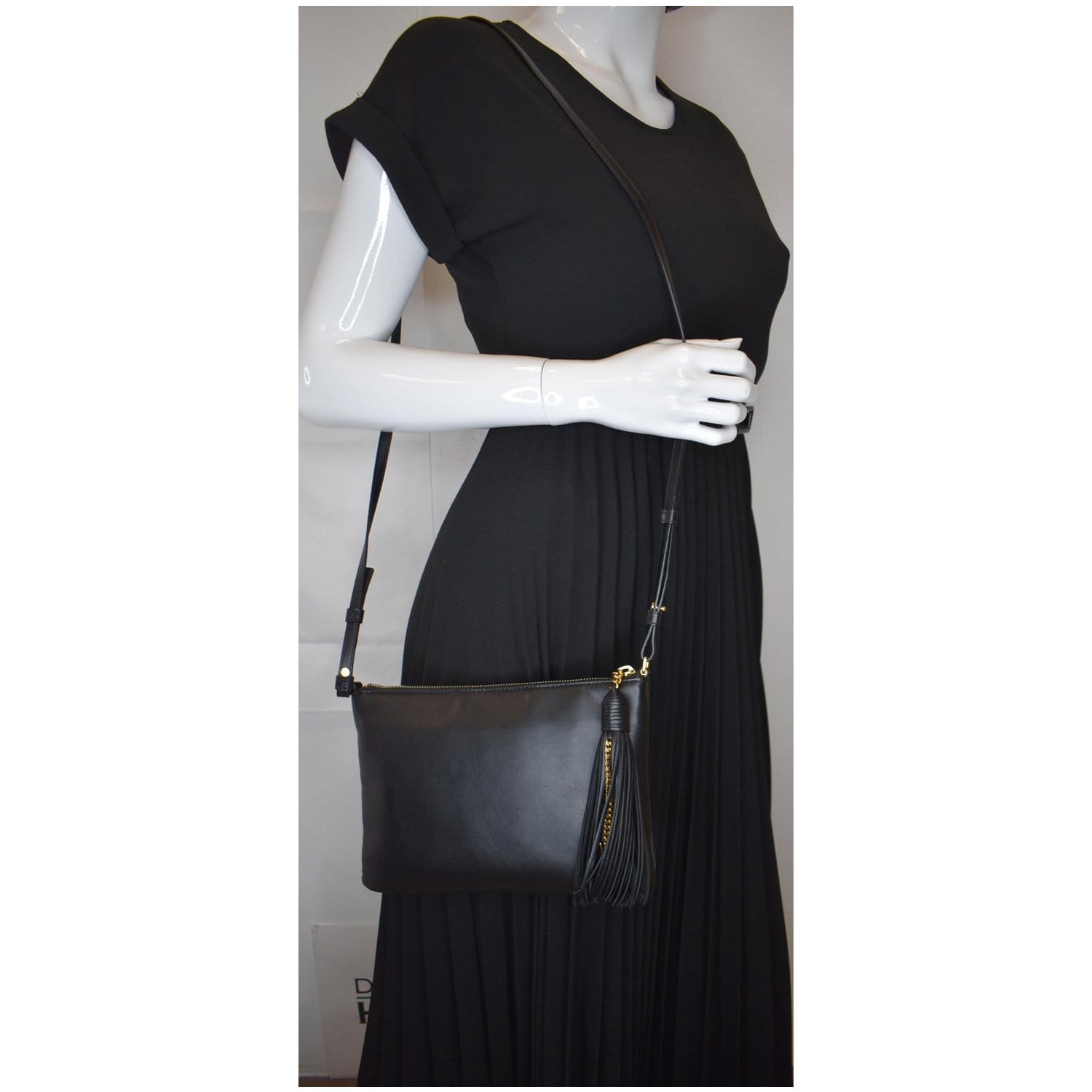 YSL Saint Laurent Saint Teen Calfskin Crossbody Bag Leather Monogram