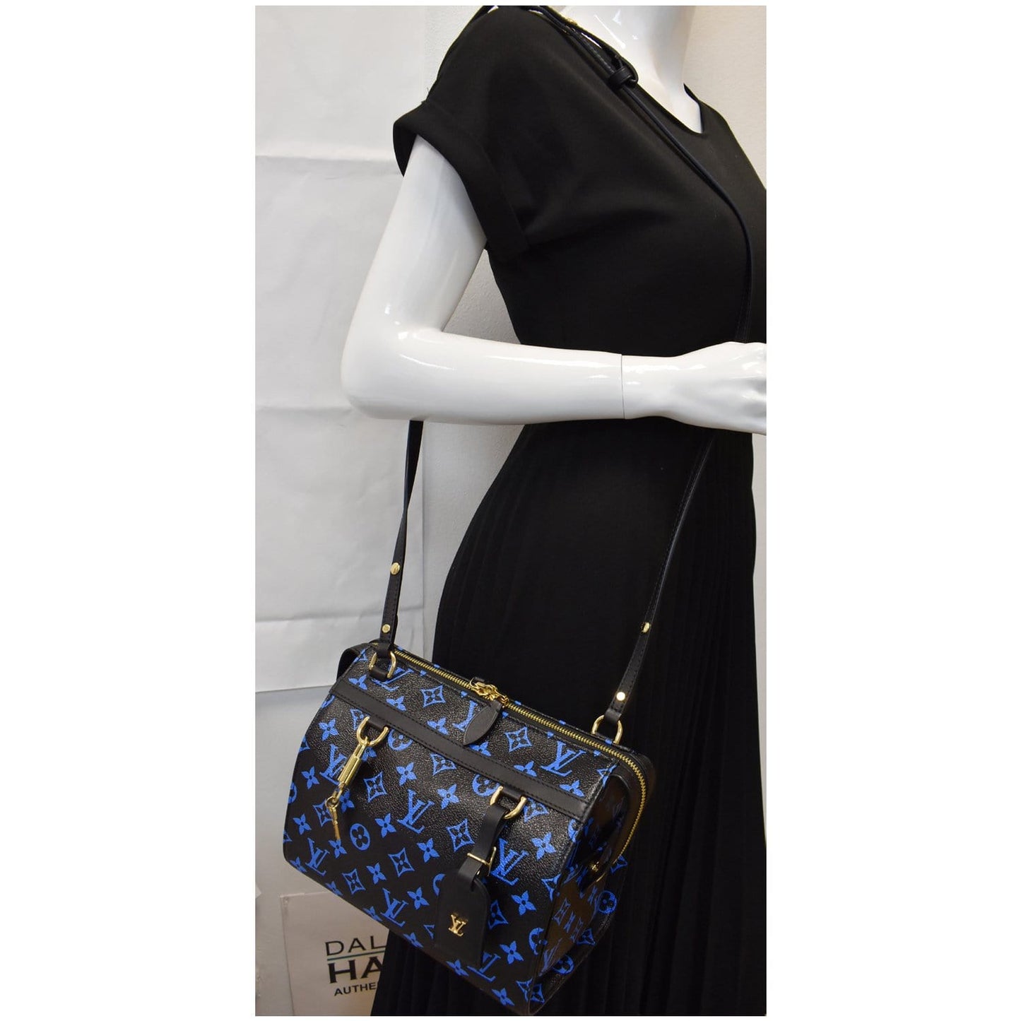Louis Speedy Amazon Pm Shoulder Bag Noir Canvas Monogram
