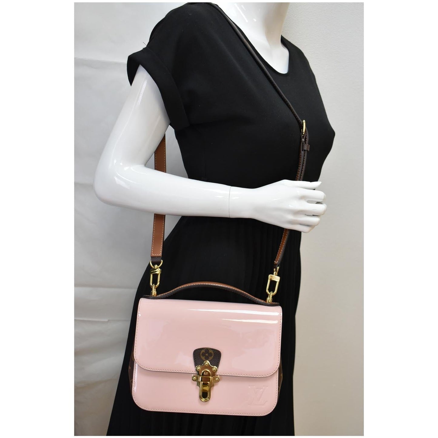 Louis Cherrywood Bb New Rep Shoulder Bag Leather