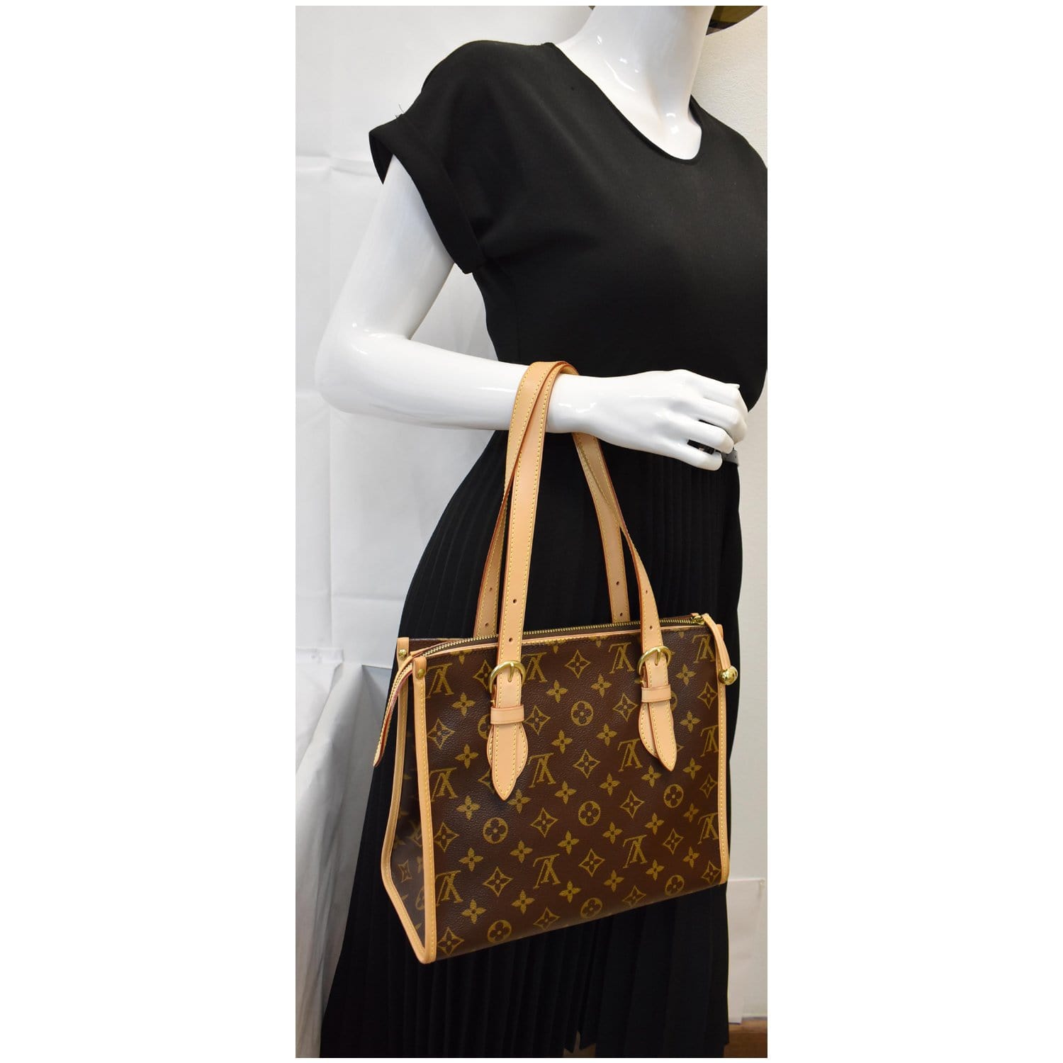 Louis Popincourt Haut Shoulder Bag Canvas Monogram