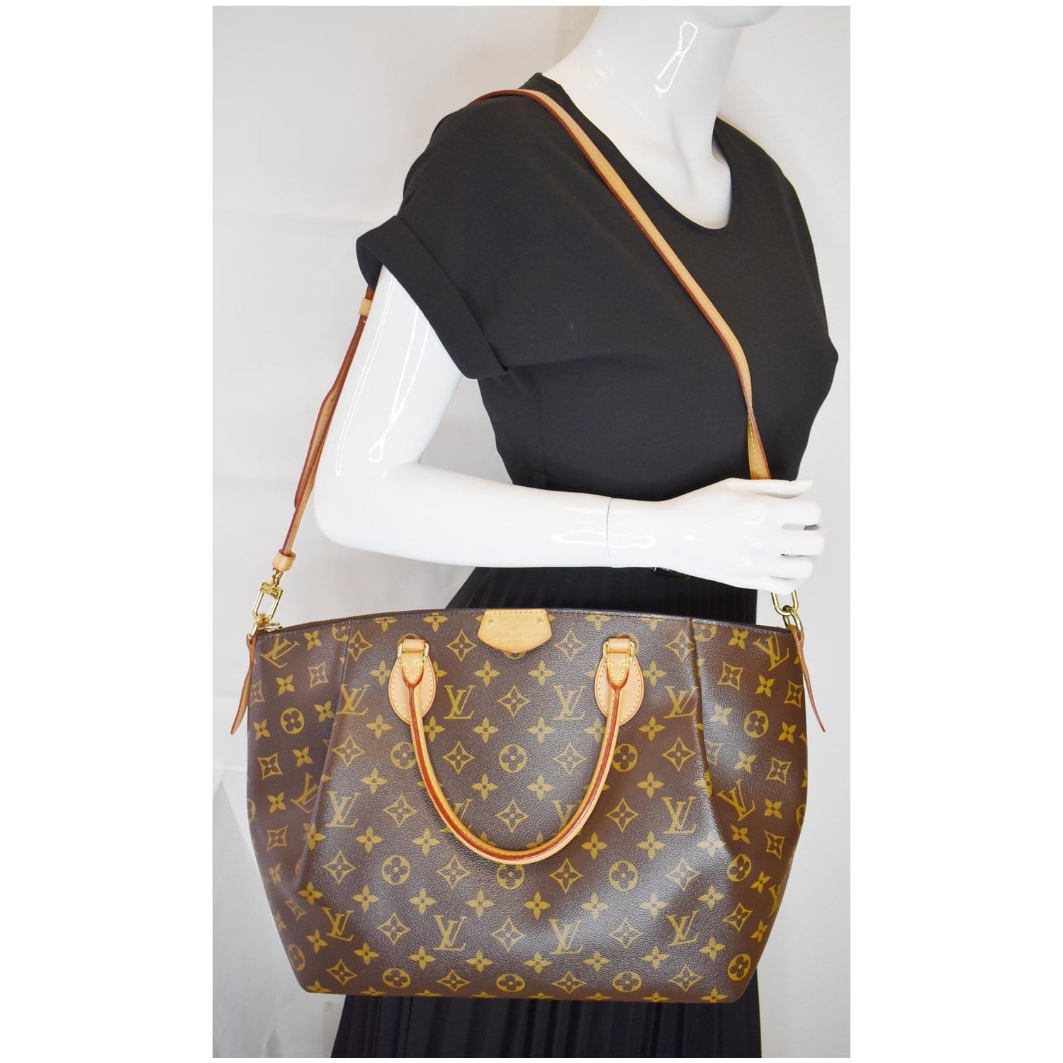 Louis Turenne Gm Way Shoulder Bag Canvas Monogram Brown 4