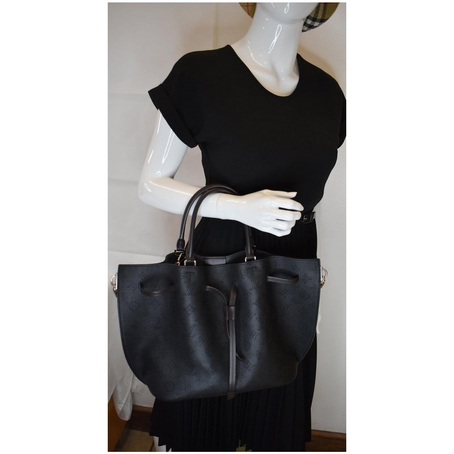 Louis Girolata Mahina Shoulder Bag Leather Monogram Bag Black