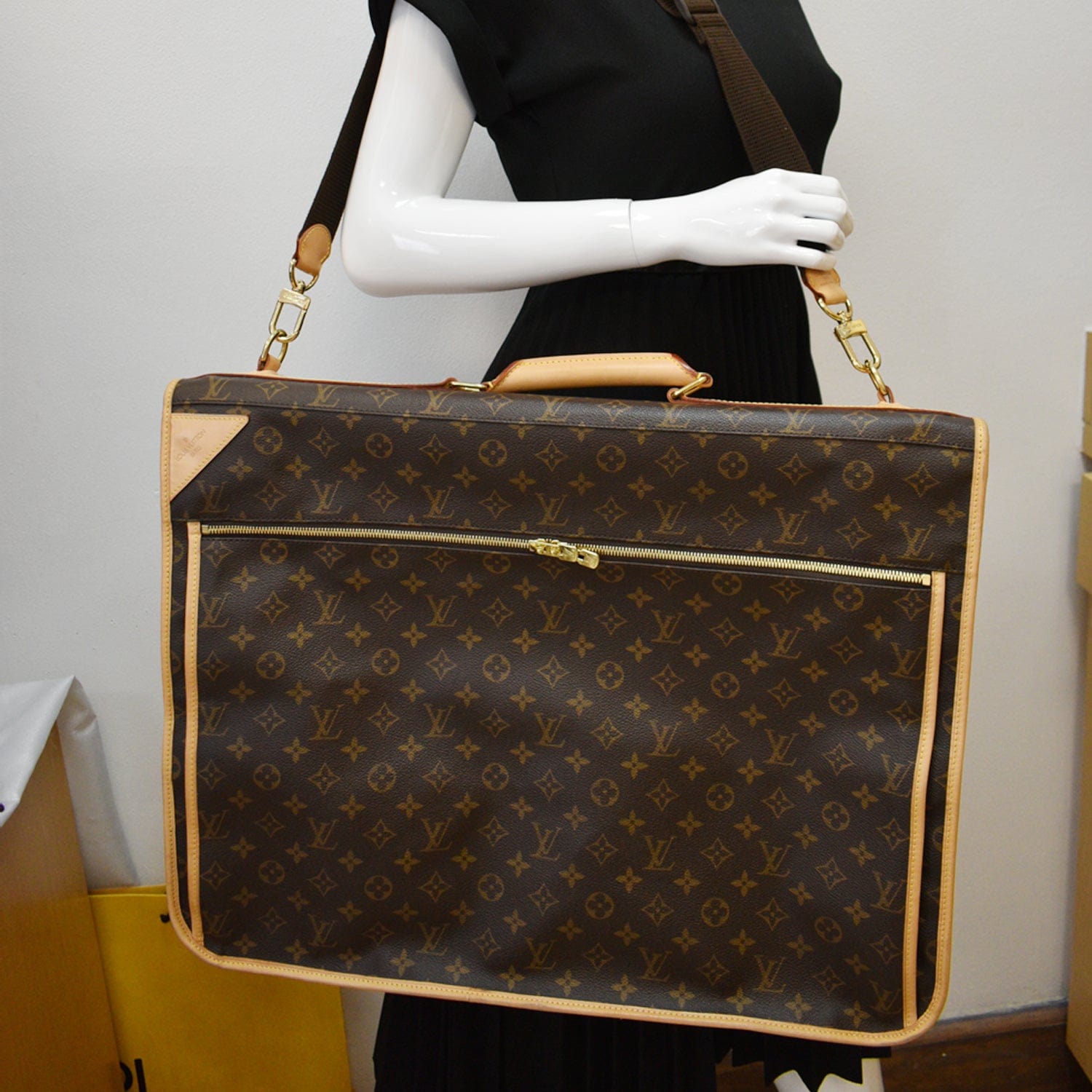Louis Garment Carrier Travel Bag Canvas Monogram