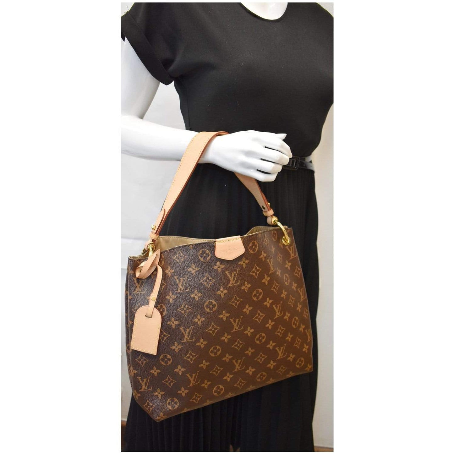 Louis Graceful Pm Shoulder Bag Canvas Monogram