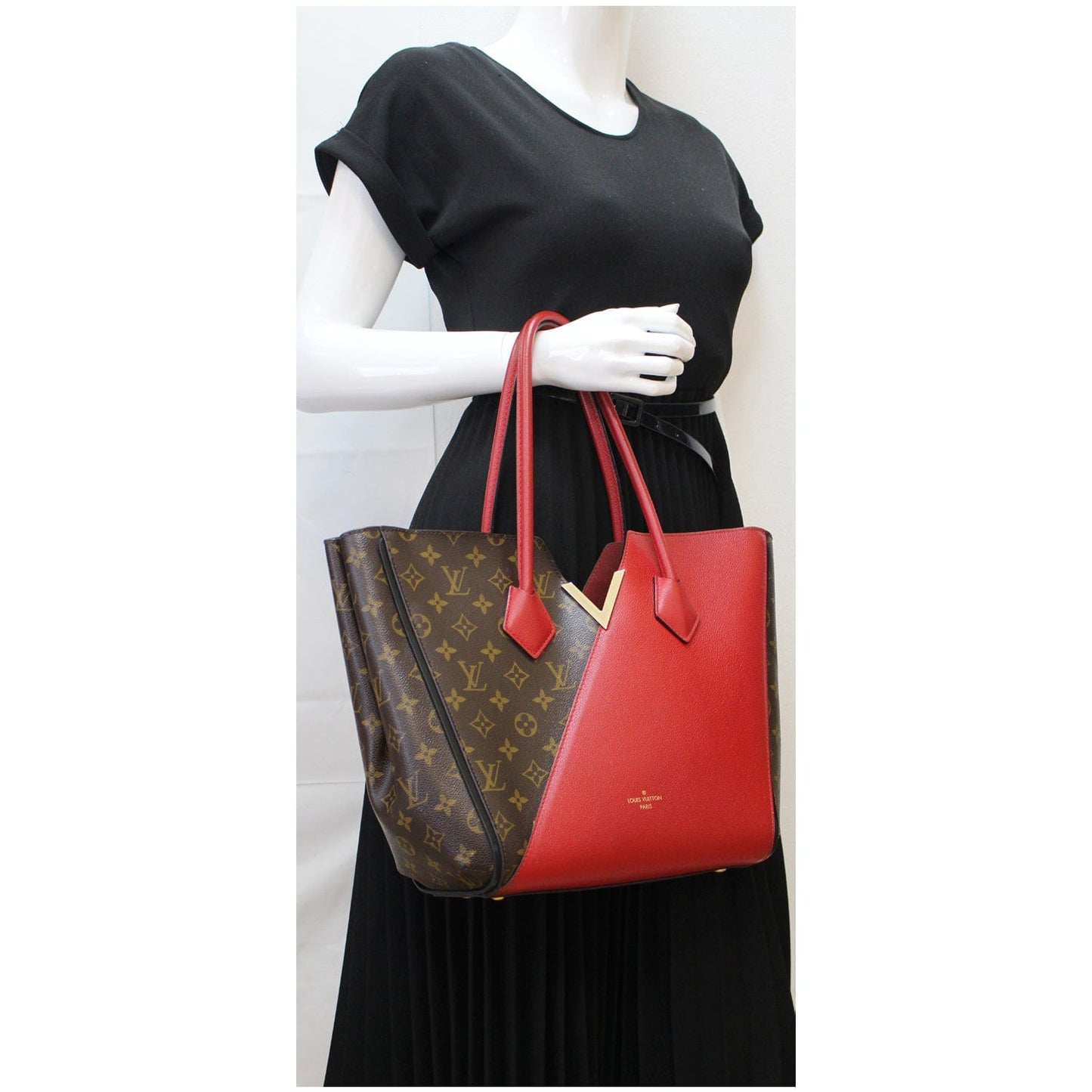 Louis Kimono Tote Bag Cerise Monogram Brown