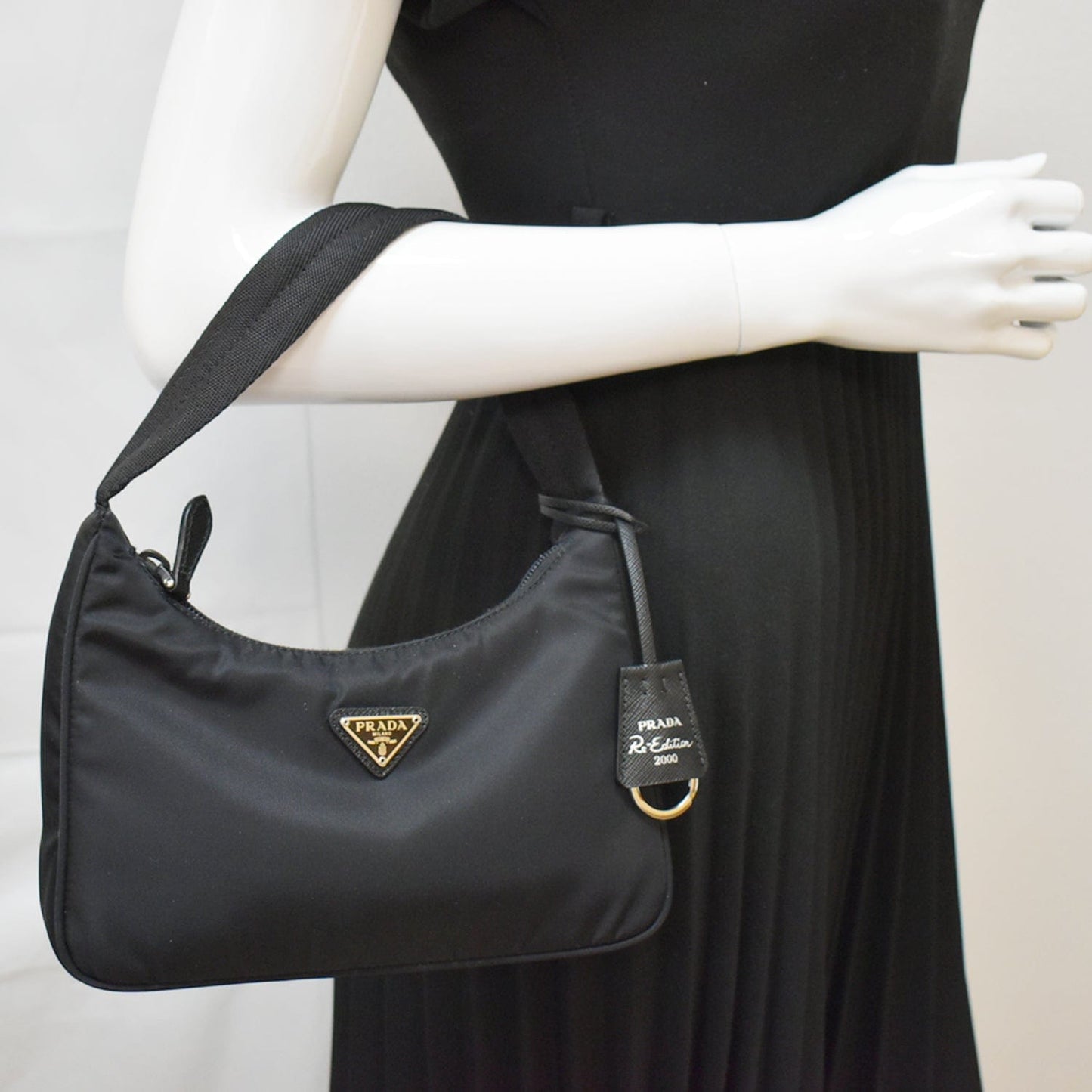 Prada Re Edition Shoulder Bag Nylon Black Bag Black