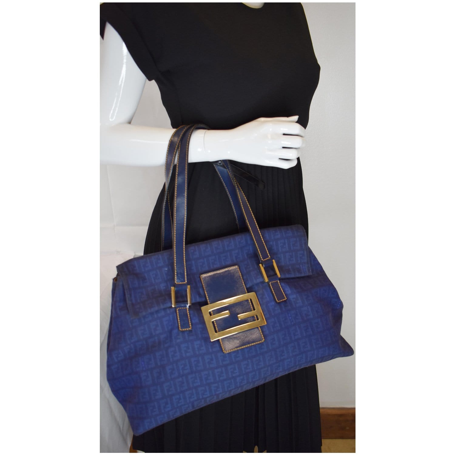 Fendi Zucchino Mamma Shoulder Bag Last Call Canvas Monogram
