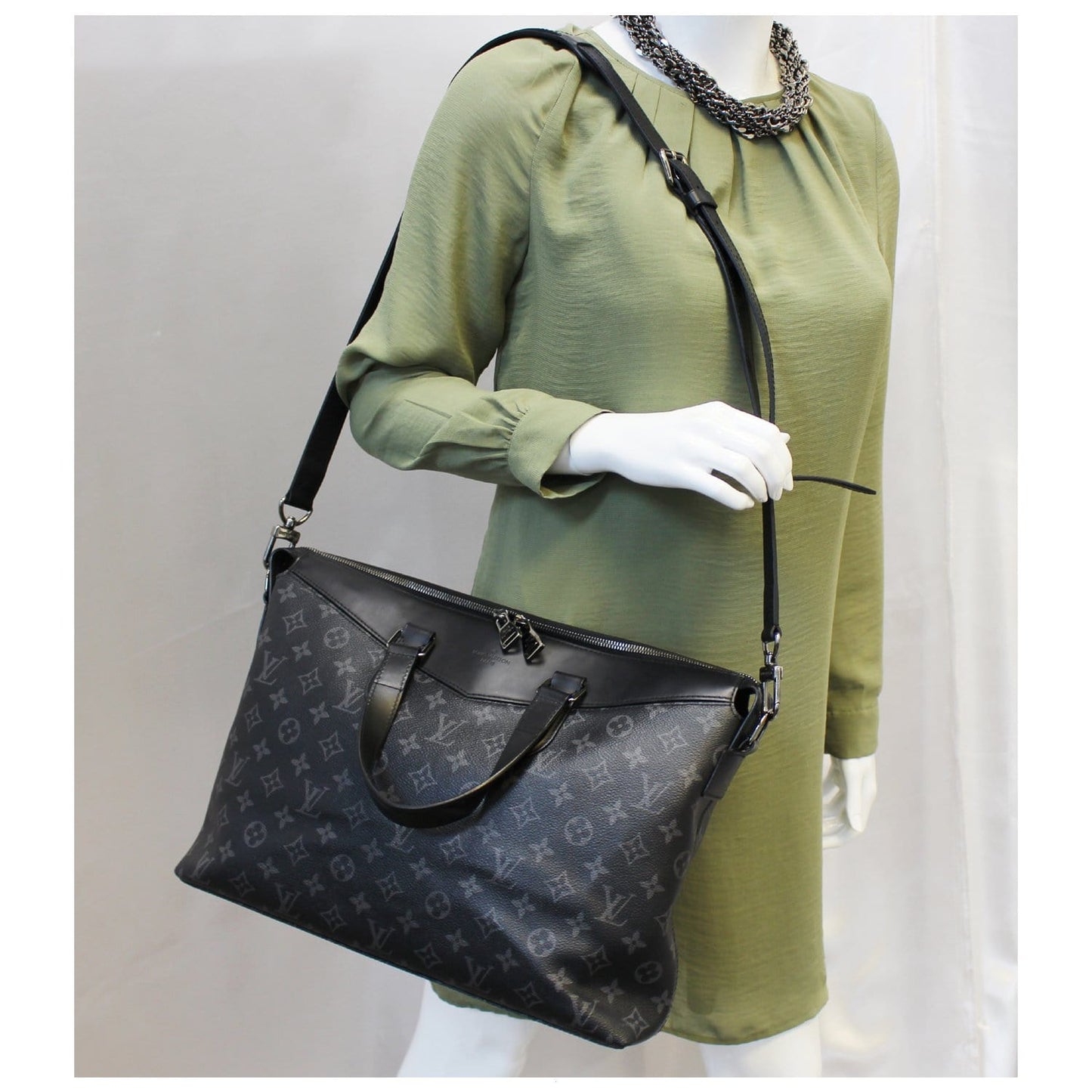 Louis Briefcase Explorer Eclipse Shoulder Bag Monogram