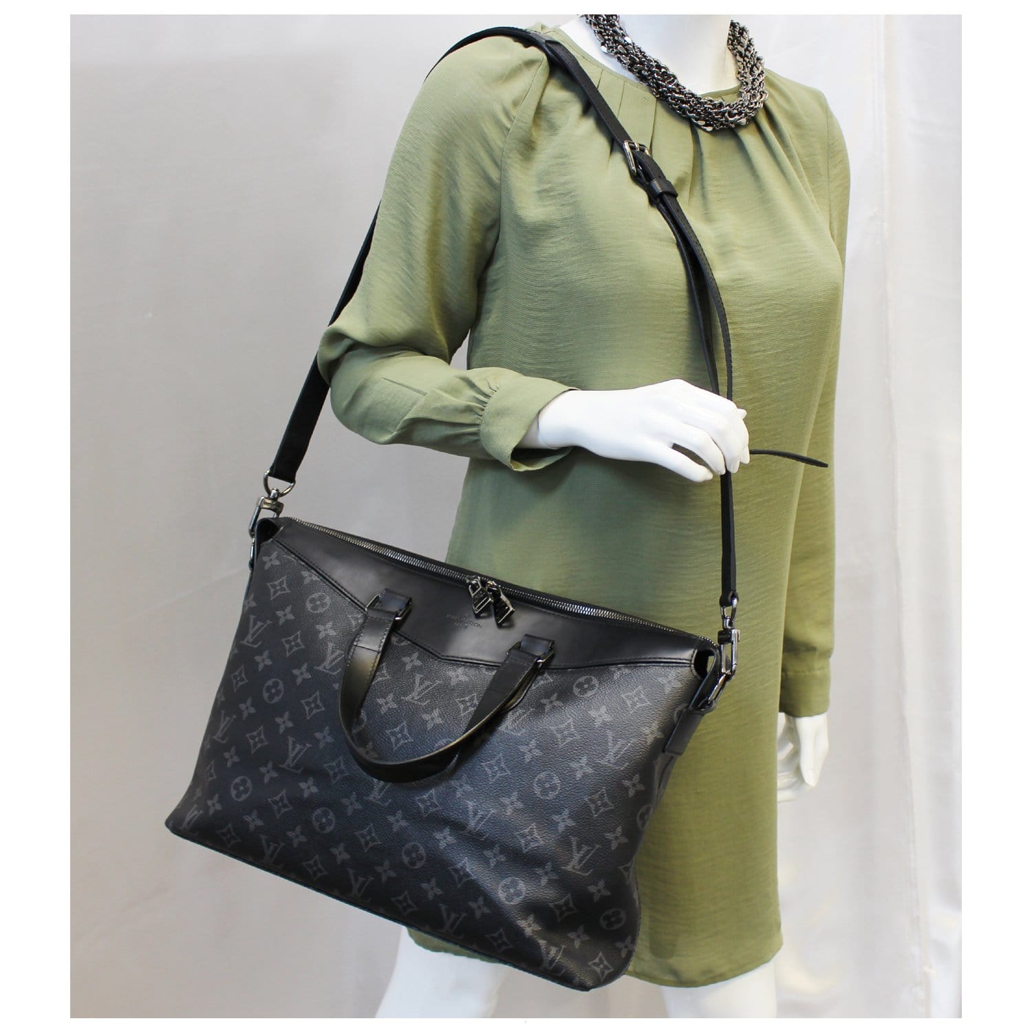 Louis Briefcase Explorer Eclipse Shoulder Bag Monogram