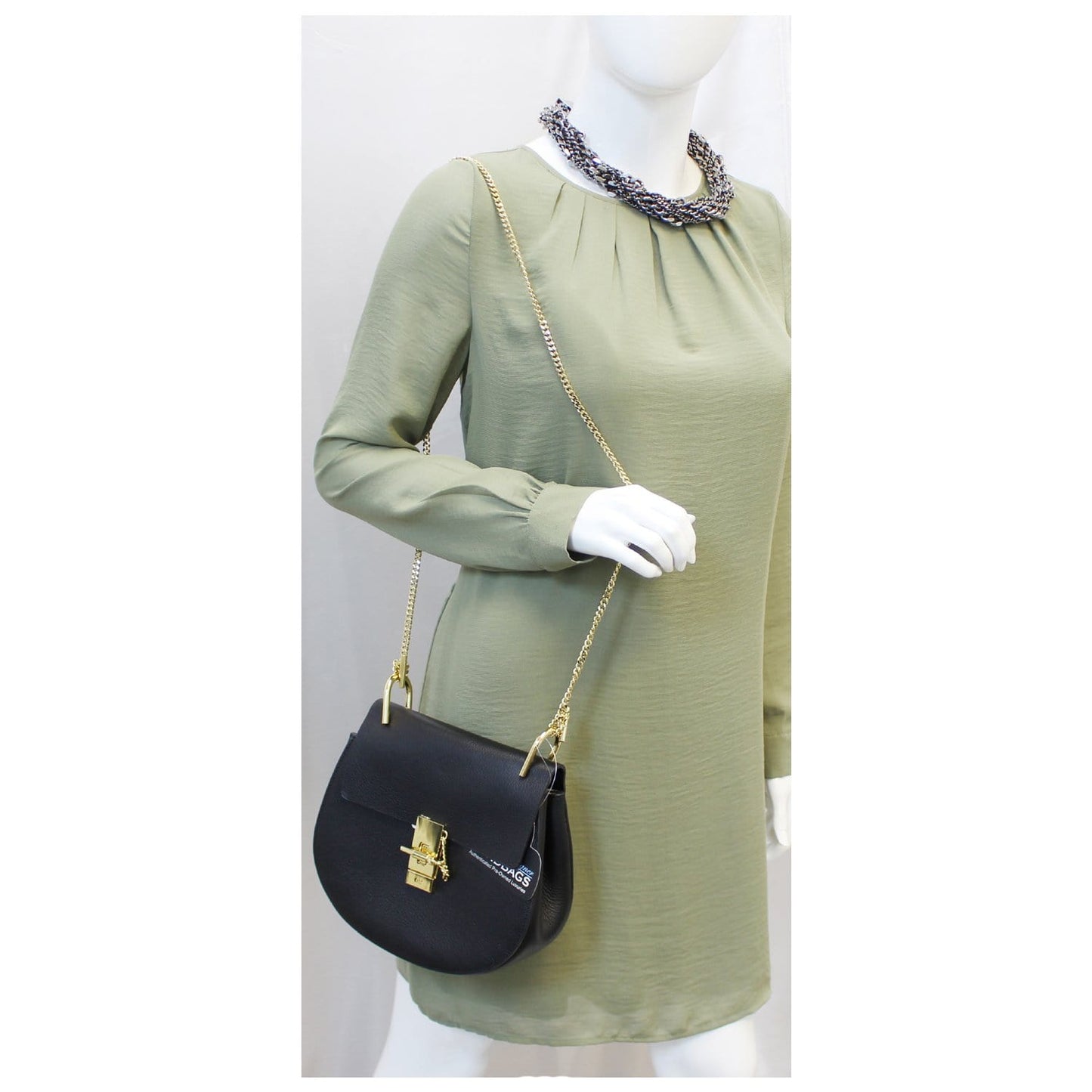 Chloe Drew Crossbody Bag Leather Black