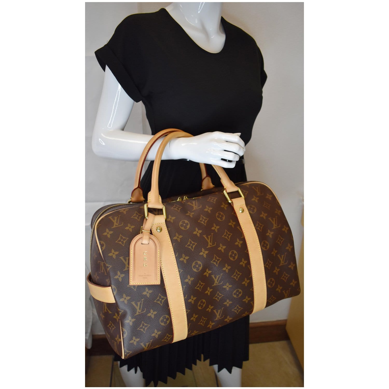 Louis Carryall Satchel Bag Canvas Monogram Travel Bag