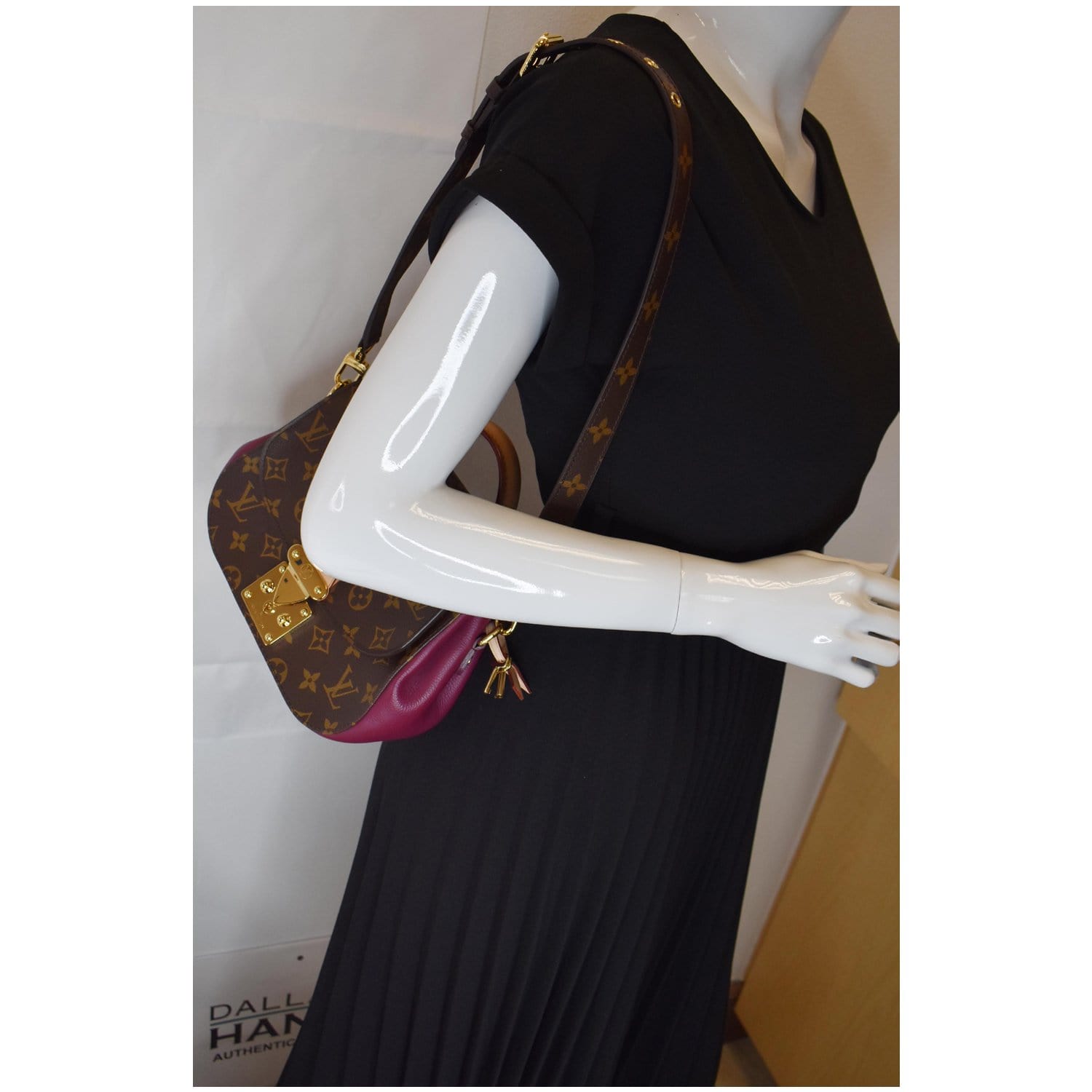 Louis Eden Pm Shoulder Bag Canvas Monogram Bag Brown