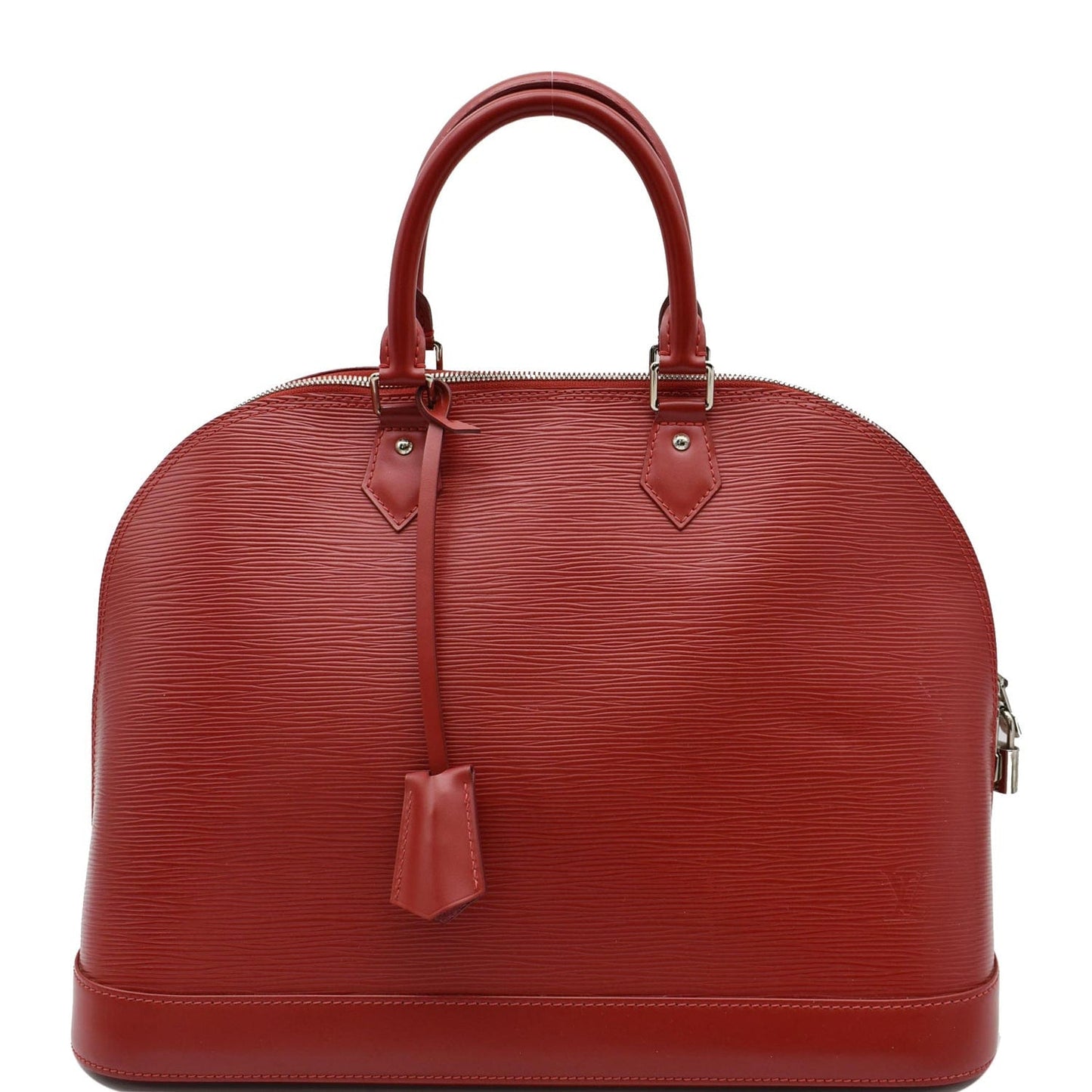 Louis Alma Gm Epi Satchel Bag Leather Red Travel Bag