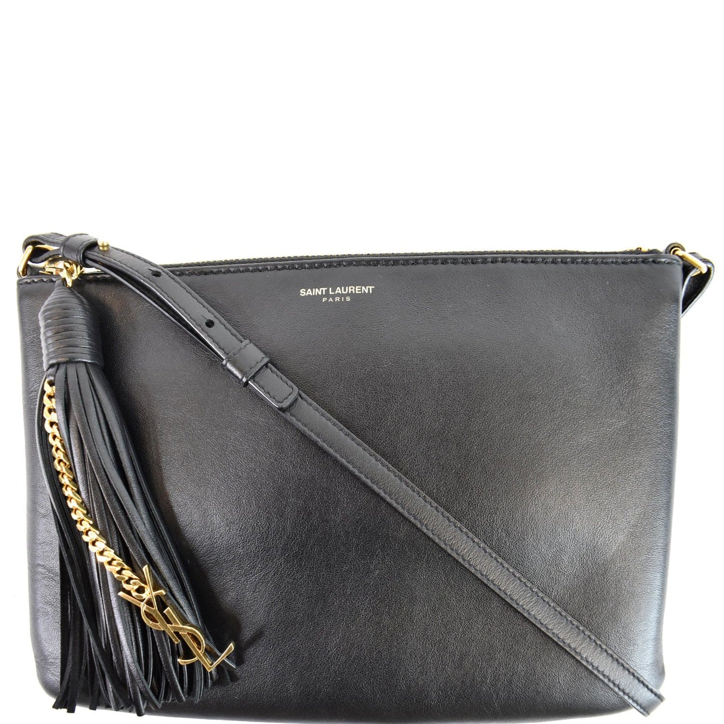 YSL Saint Laurent Saint Teen Calfskin Crossbody Bag Leather Monogram