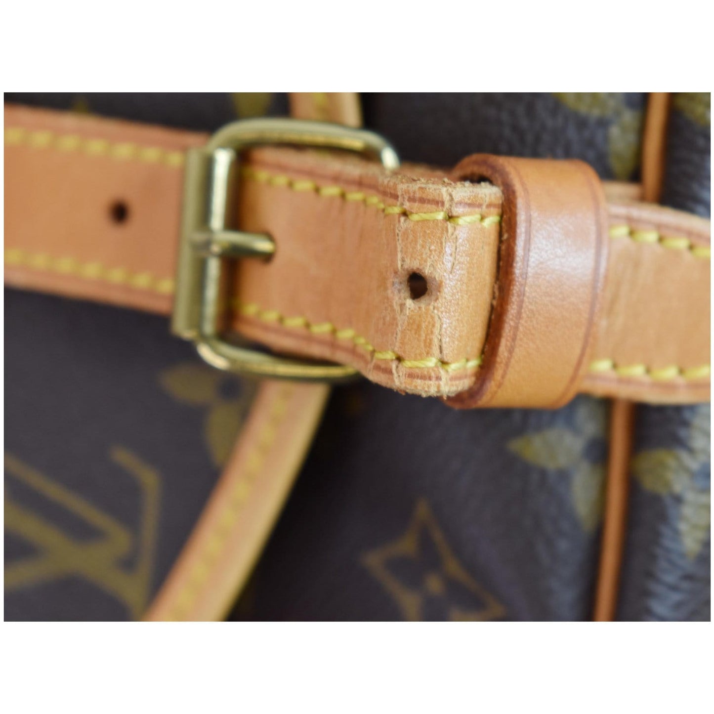 Louis Saumur Shoulder Bag Canvas Monogram Brown 6